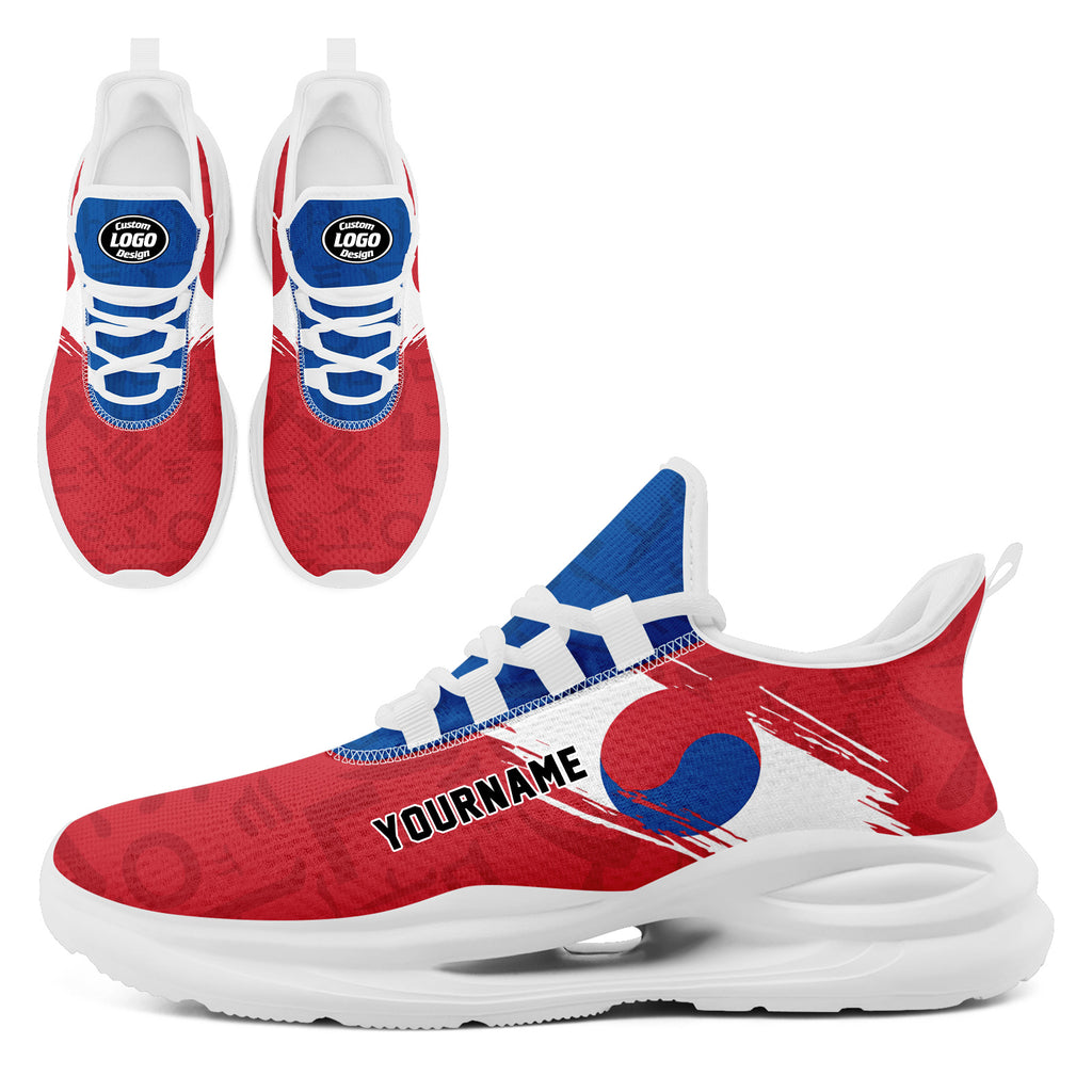 Custom 2026 World Cup South Korea High Quality Soccer Stadium Version Jersey Sneakers Sports Shoes and Hat Combo Offer Personalized Team Name and Logo ZH-F009133-4
