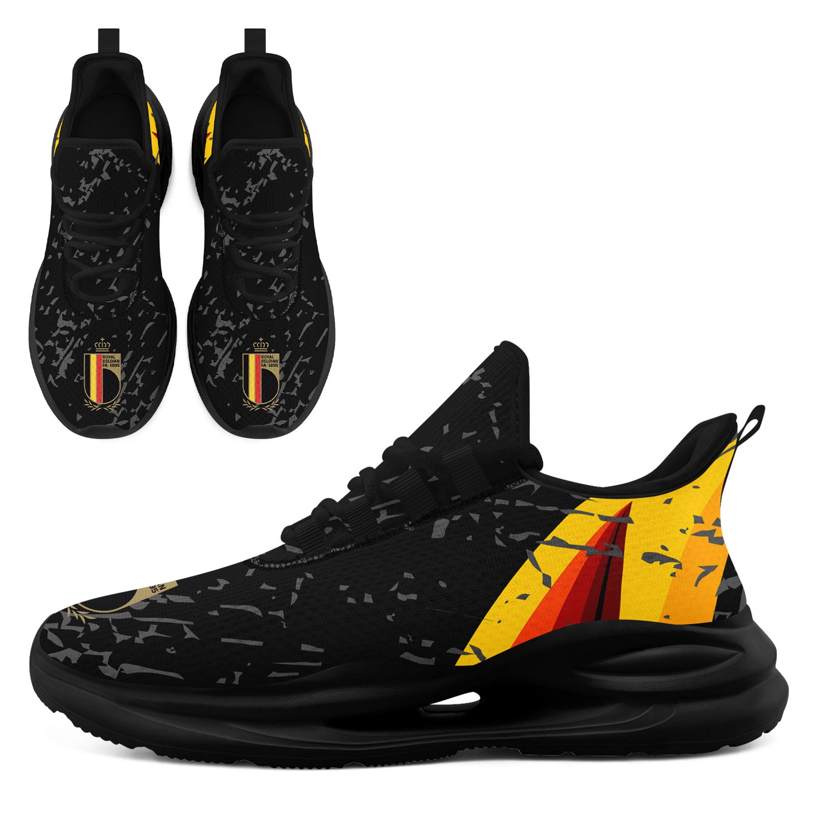 Custom Belgium 2026 World Cup High Quality Soccer Stadium Version Jersey Sneakers Sports Shoes and Hat Combo Offer Personalized Team Name and Logo ZH-F025134-2