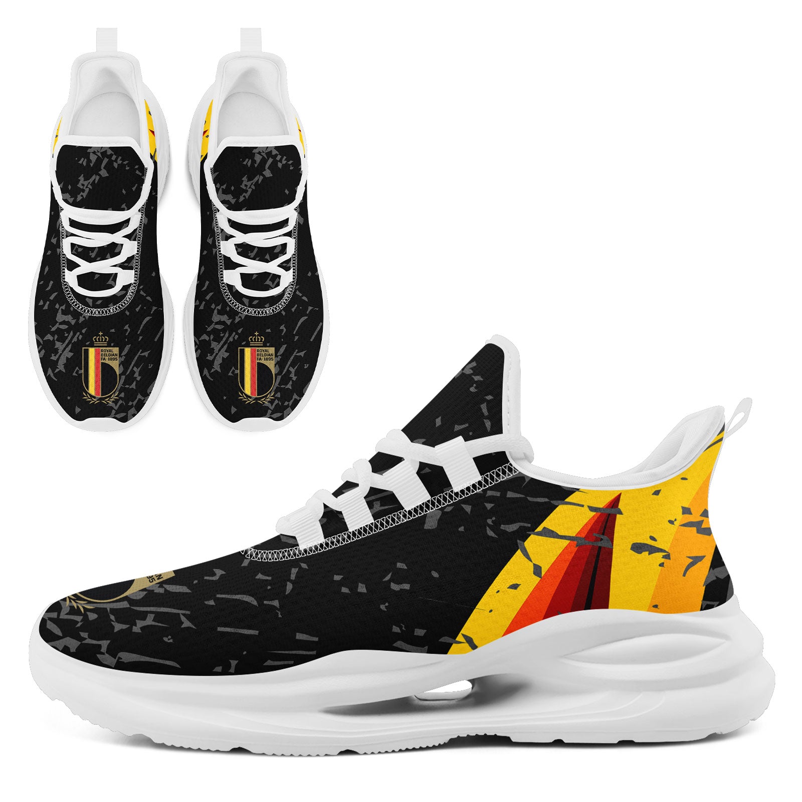 Custom Belgium 2026 World Cup High Quality Soccer Stadium Version Jersey Sneakers Sports Shoes and Hat Combo Offer Personalized Team Name and Logo ZH-F025134-2