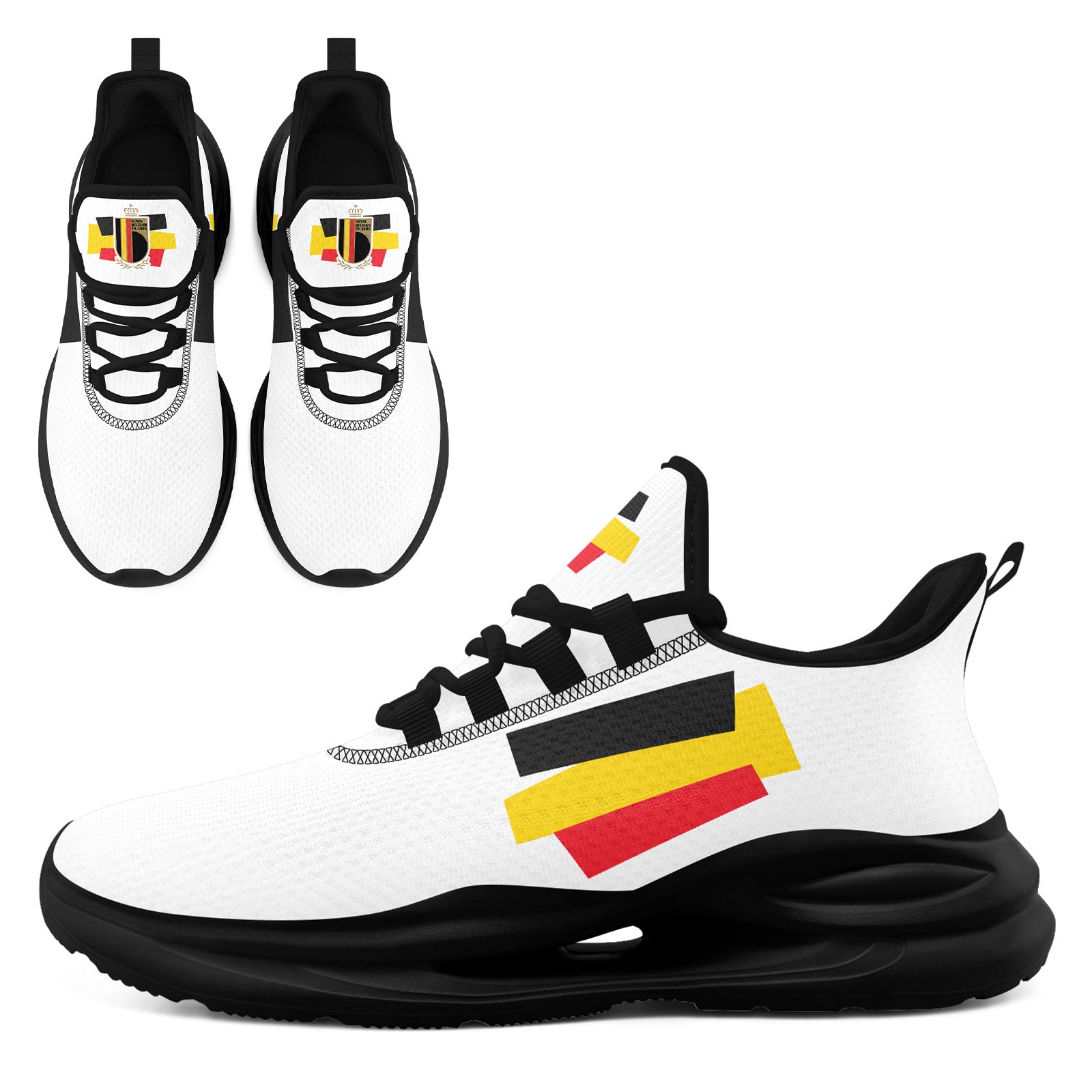 Custom Belgium 2026 World Cup High Quality Soccer Stadium Version Jersey Sneakers Sports Shoes and Hat Combo Offer Personalized Team Name and Logo ZH-F025134-5