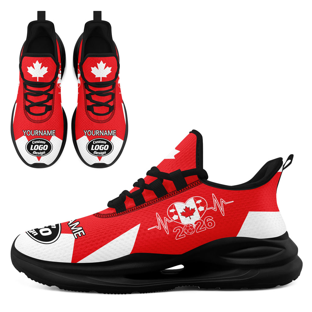 Custom 2026 World Cup Canada High Quality Soccer Stadium Version Jersey Sneakers Sports Shoes and Hat Combo Offer Personalized Team Name and Logo ZH-F023096-4
