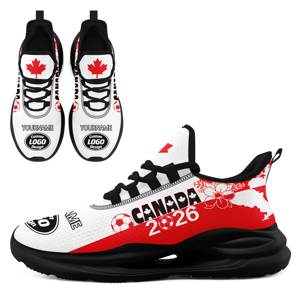 Custom 2026 World Cup Canada High Quality Soccer Stadium Version Jersey Sneakers Sports Shoes and Hat Combo Offer Personalized Team Name and Logo ZH-F023096-5