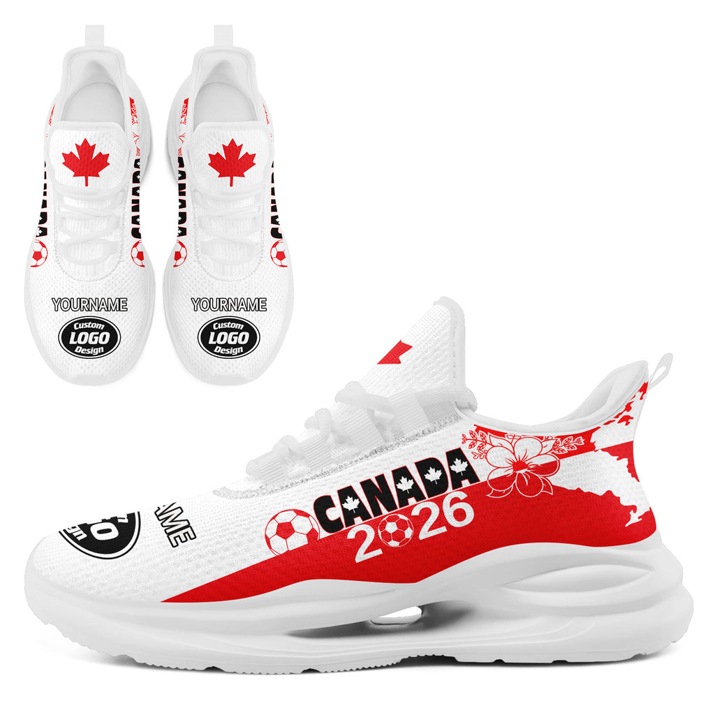 Custom 2026 World Cup Canada High Quality Soccer Stadium Version Jersey Sneakers Sports Shoes and Hat Combo Offer Personalized Team Name and Logo ZH-F023096-5