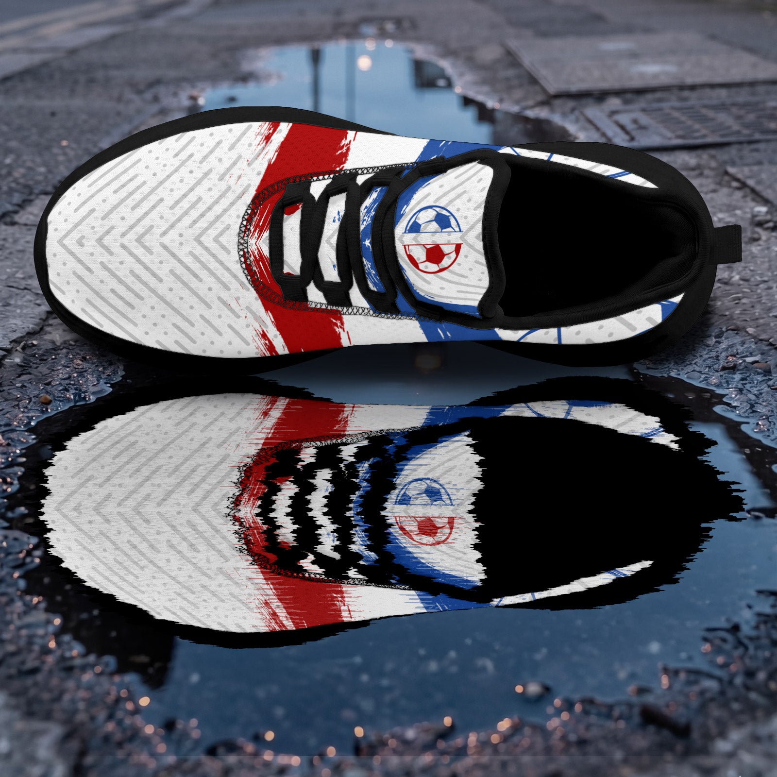Custom 2026 World Cup France Sneakers DIY Country Flag Running Shoes Lightweight Sport Shoes Gift for Football Fans Personalized Team Name and Logo FN079-F023104-10