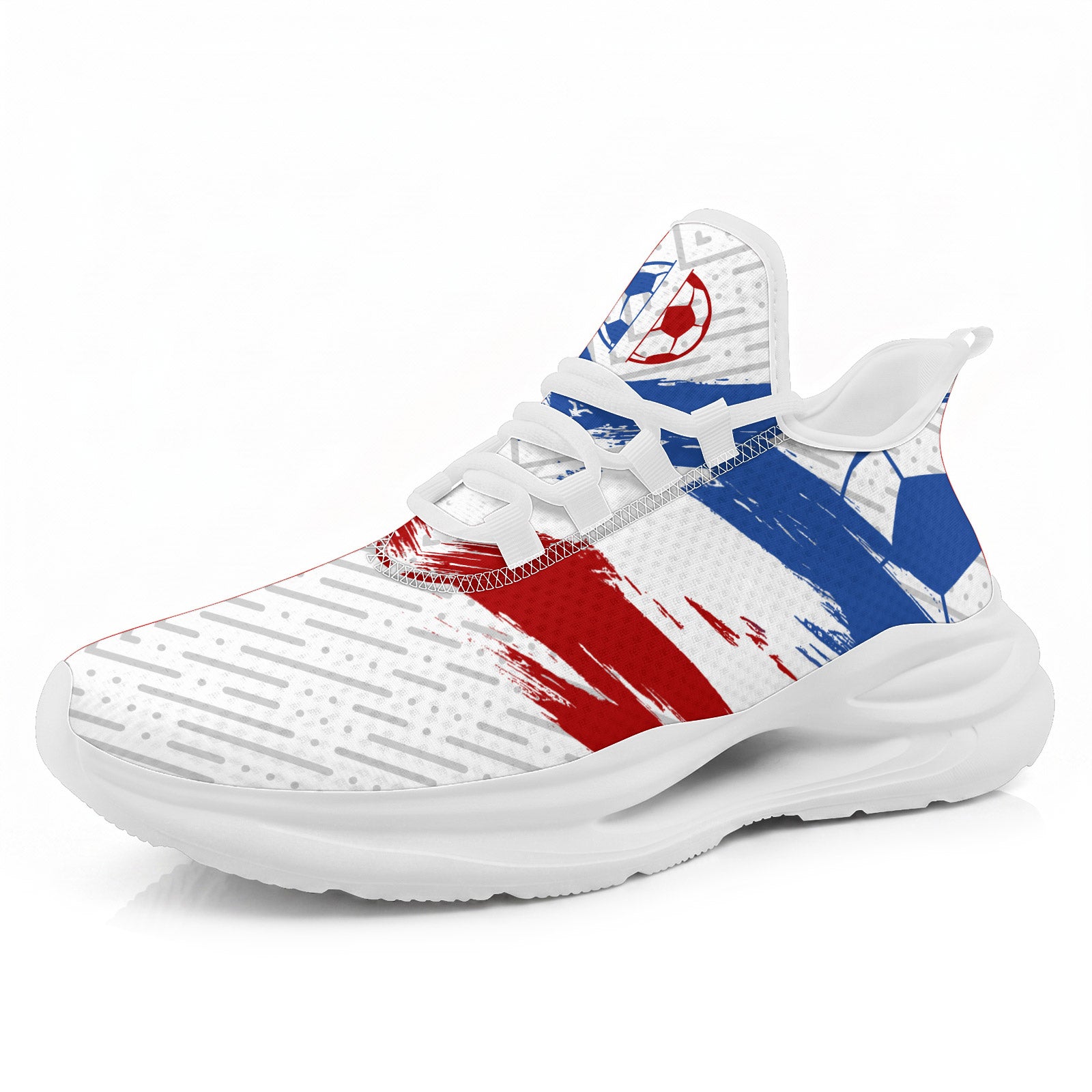 Custom 2026 World Cup France Sneakers DIY Country Flag Running Shoes Lightweight Sport Shoes Gift for Football Fans Personalized Team Name and Logo FN079-F023104-10