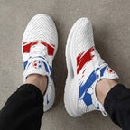 Custom 2026 World Cup France Sneakers DIY Country Flag Running Shoes Lightweight Sport Shoes Gift for Football Fans Personalized Team Name and Logo FN079-F023104-10