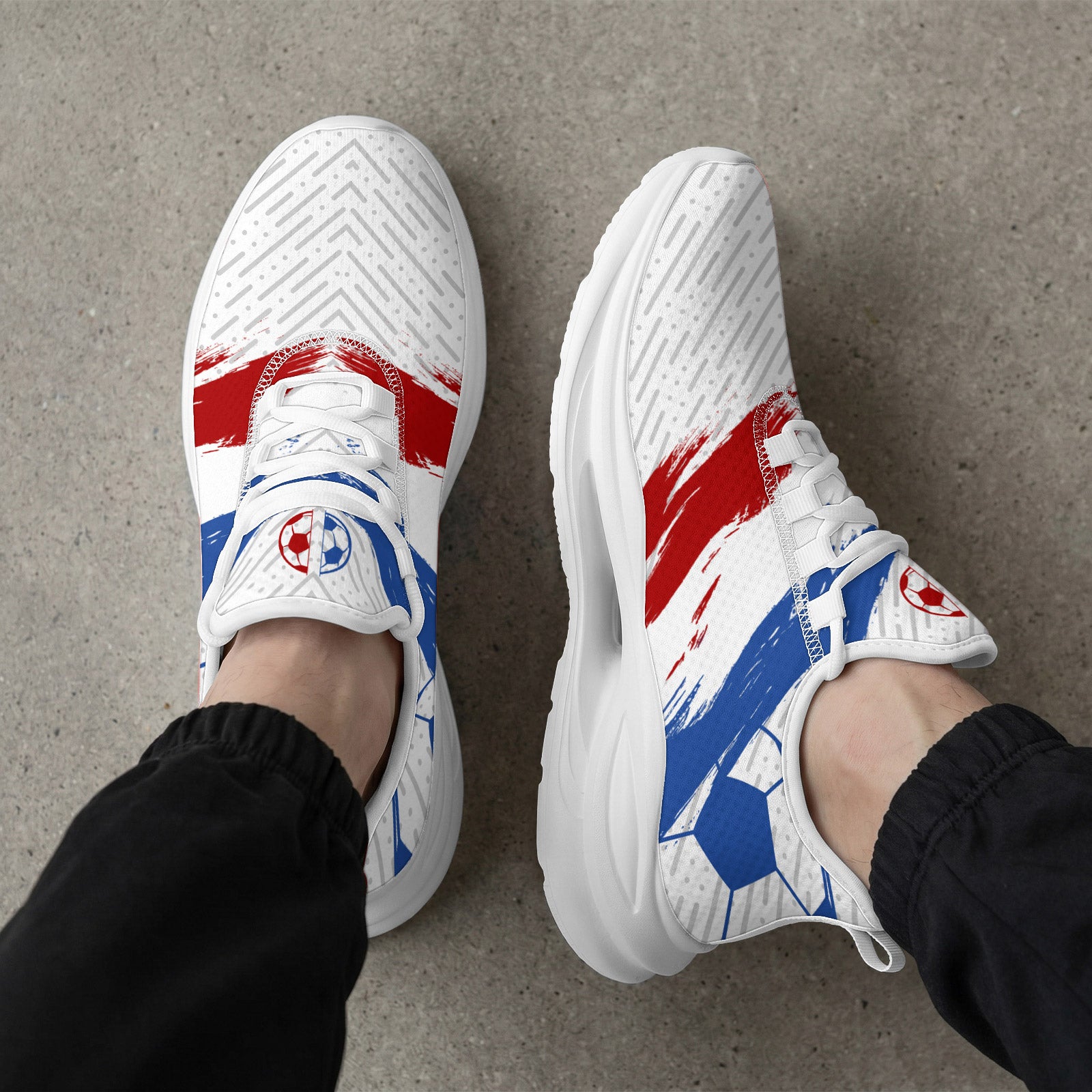 Custom 2026 World Cup France Sneakers DIY Country Flag Running Shoes Lightweight Sport Shoes Gift for Football Fans Personalized Team Name and Logo FN079-F023104-10