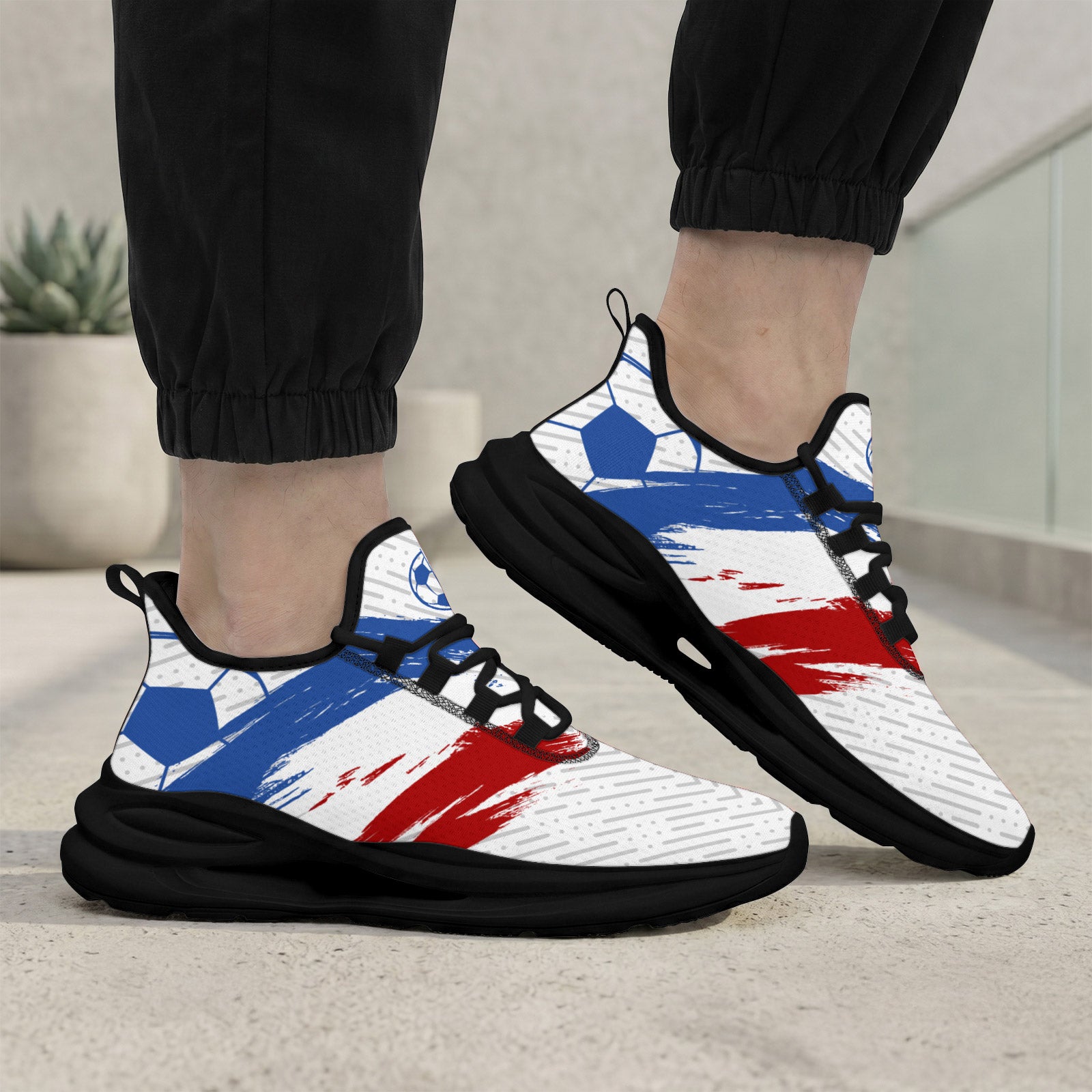 Custom 2026 World Cup France Sneakers DIY Country Flag Running Shoes Lightweight Sport Shoes Gift for Football Fans Personalized Team Name and Logo FN079-F023104-10