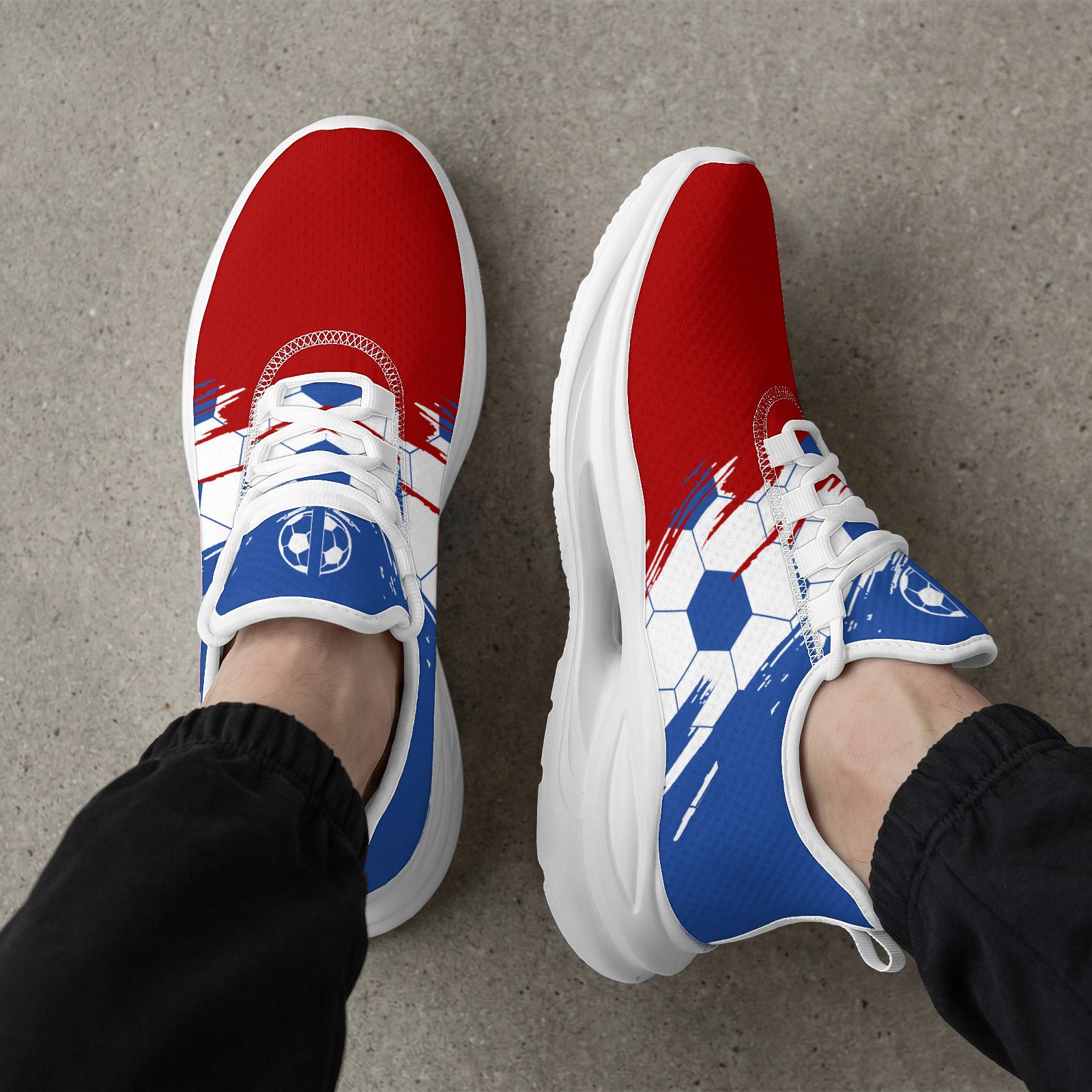 Custom 2026 World Cup France Sneakers DIY Country Flag Running Shoes Lightweight Sport Shoes Gift for Football Fans Personalized Team Name and Logo FN079-F023104-11