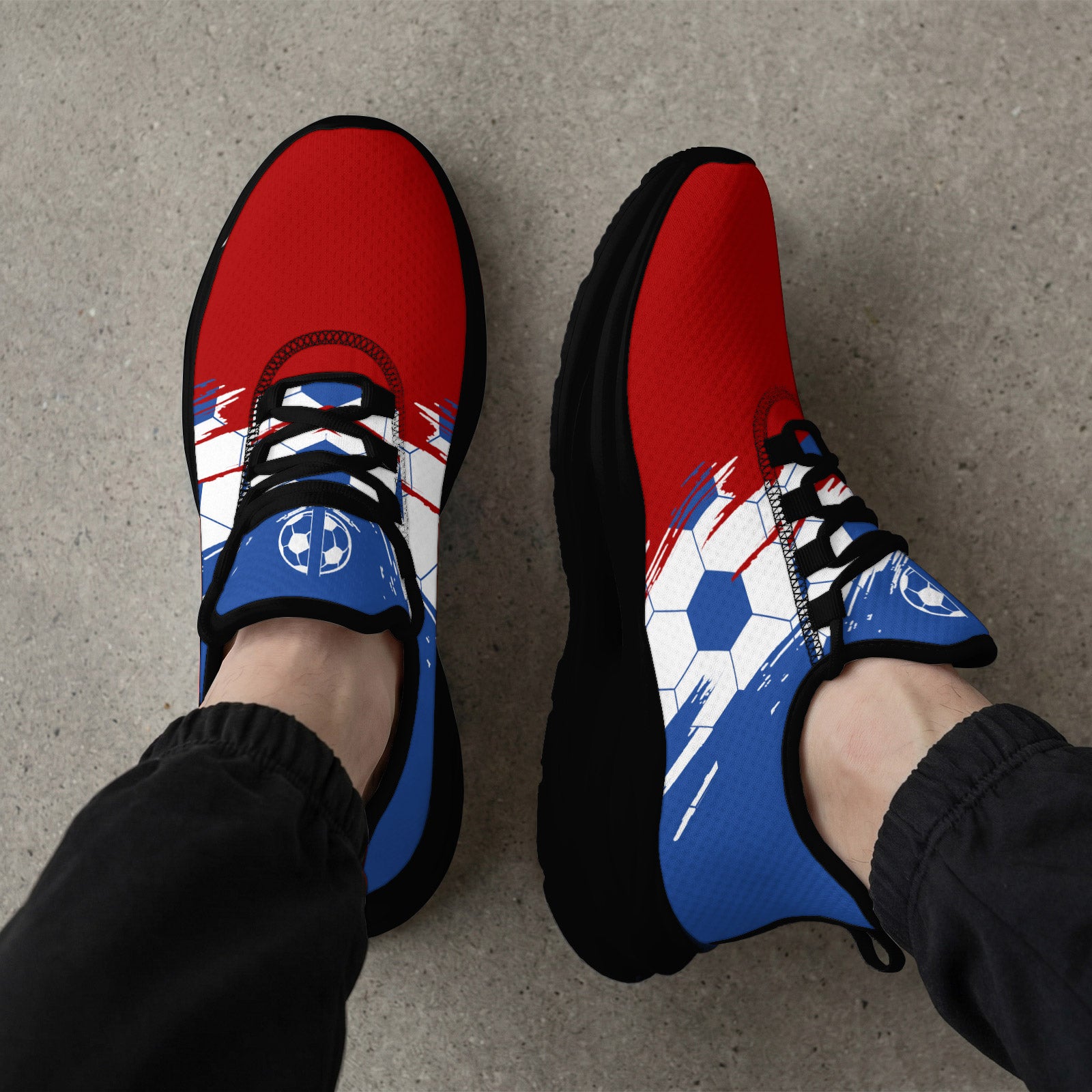 Custom 2026 World Cup France Sneakers DIY Country Flag Running Shoes Lightweight Sport Shoes Gift for Football Fans Personalized Team Name and Logo FN079-F023104-11