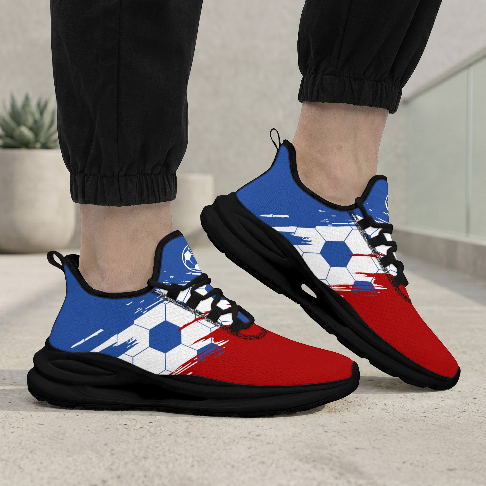 Custom 2026 World Cup France Sneakers DIY Country Flag Running Shoes Lightweight Sport Shoes Gift for Football Fans Personalized Team Name and Logo FN079-F023104-11