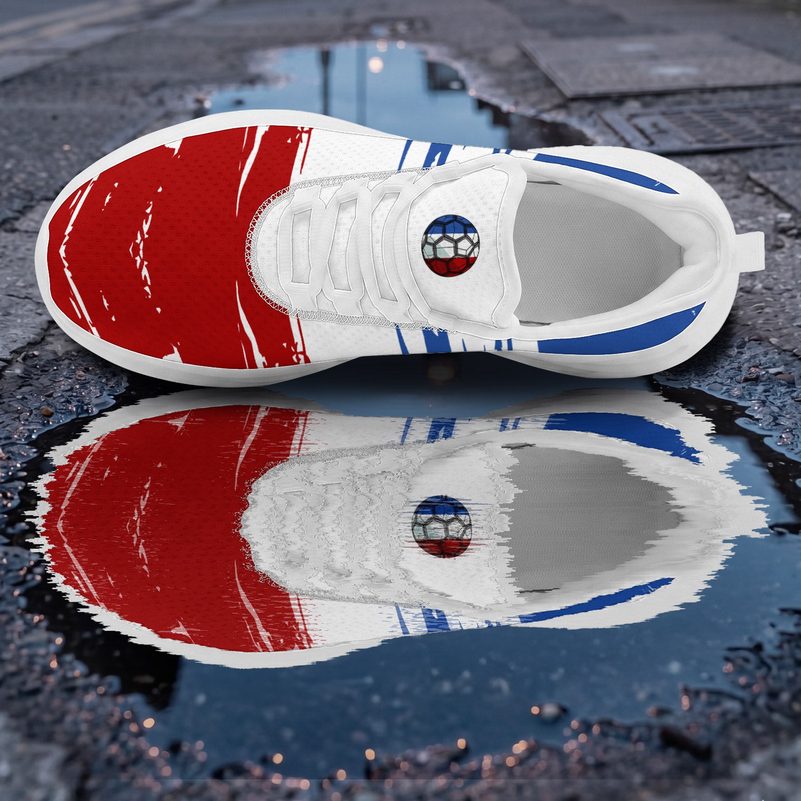 Custom 2026 World Cup France Sneakers DIY Country Flag Running Shoes Lightweight Sport Shoes Gift for Football Fans Personalized Team Name and Logo FN079-F023104-13