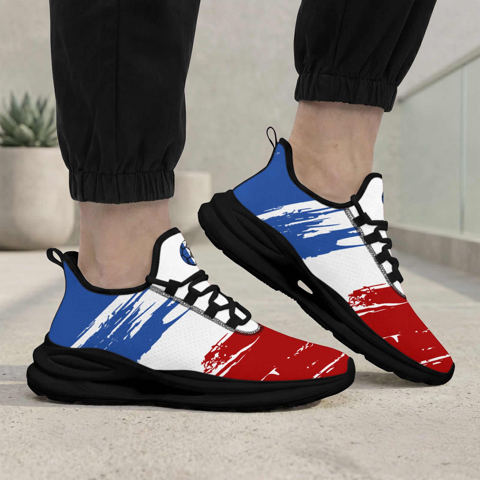 Custom 2026 World Cup France Sneakers DIY Country Flag Running Shoes Lightweight Sport Shoes Gift for Football Fans Personalized Team Name and Logo FN079-F023104-13