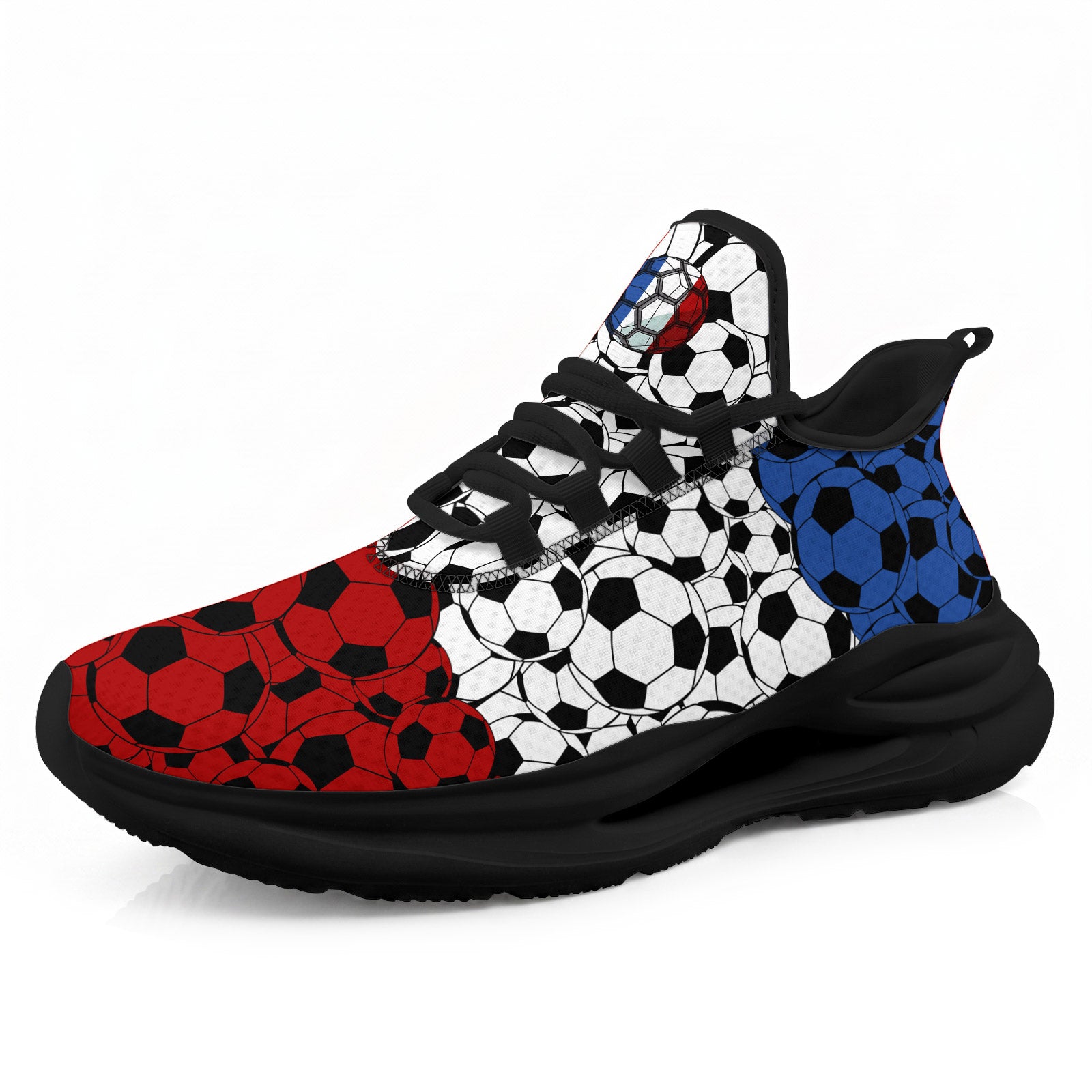 Custom 2026 World Cup France Sneakers DIY Country Flag Running Shoes Lightweight Sport Shoes Gift for Football Fans Personalized Team Name and Logo FN079-F023104-14