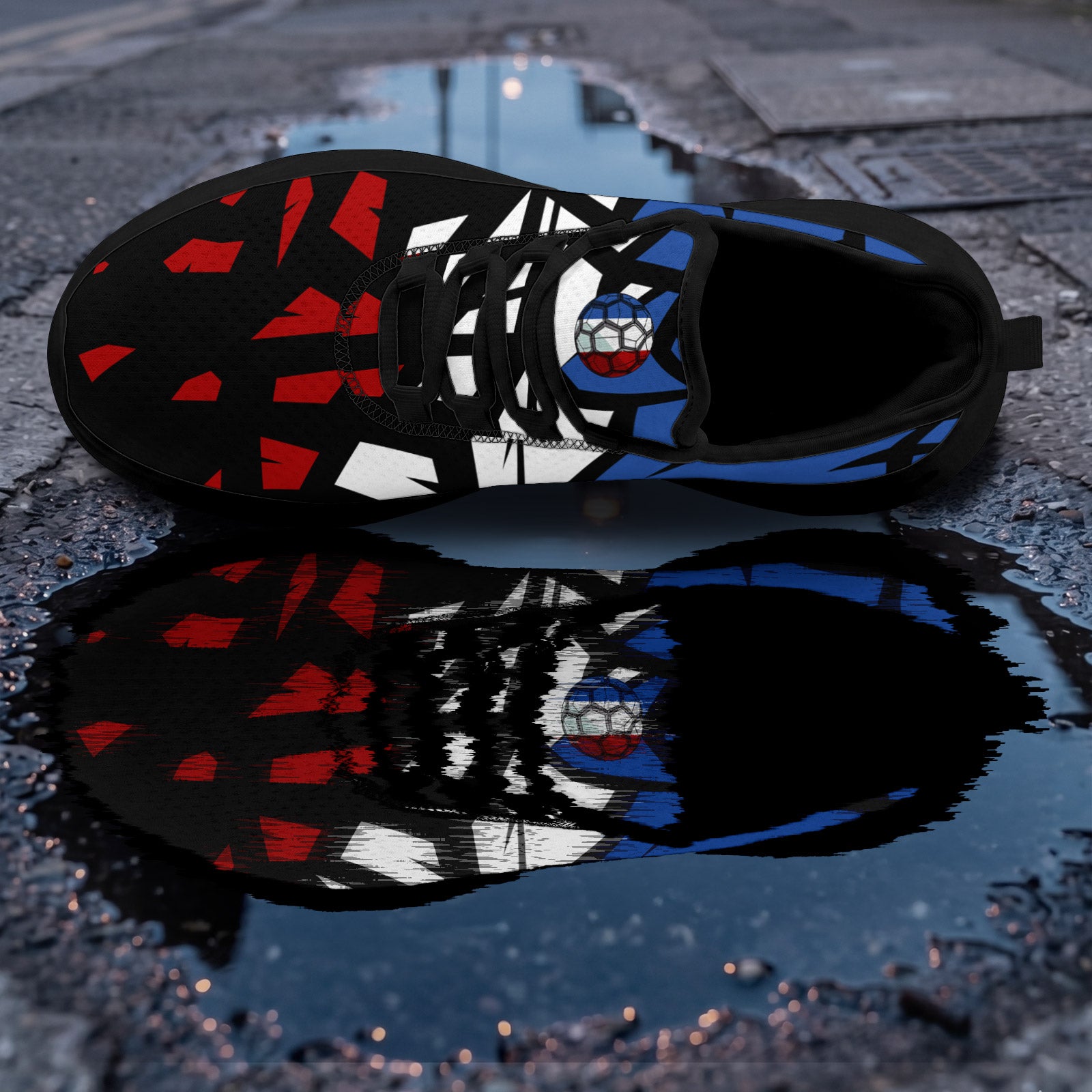 Custom 2026 World Cup France Sneakers DIY Country Flag Running Shoes Lightweight Sport Shoes Gift for Football Fans Personalized Team Name and Logo FN079-F023104-16