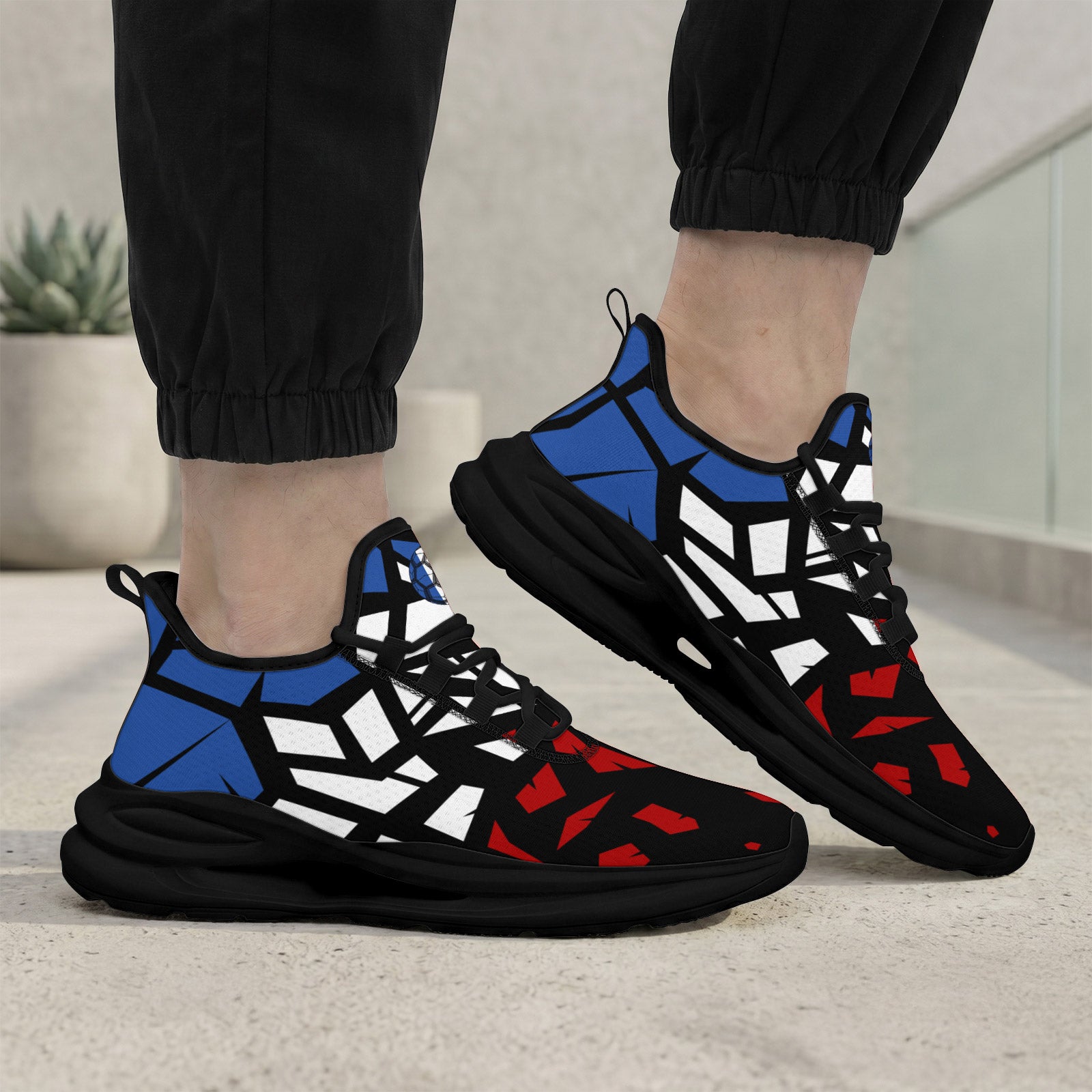 Custom 2026 World Cup France Sneakers DIY Country Flag Running Shoes Lightweight Sport Shoes Gift for Football Fans Personalized Team Name and Logo FN079-F023104-16