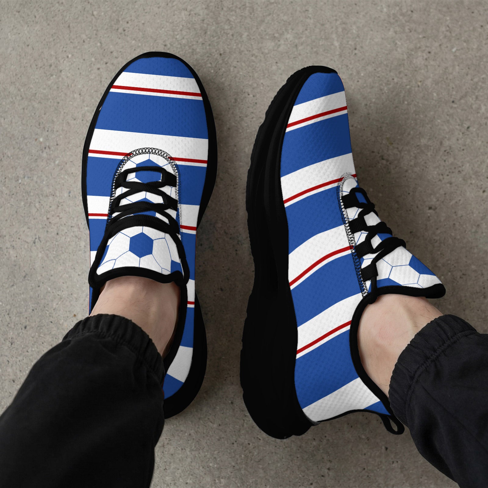 Custom 2026 World Cup France Sneakers DIY Country Flag Running Shoes Lightweight Sport Shoes Gift for Football Fans Personalized Team Name and Logo FN079-F023104-18