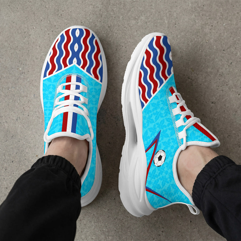 Custom 2026 World Cup France Sneakers DIY Country Flag Running Shoes Lightweight Sport Shoes Gift for Football Fans Personalized Team Name and Logo FN079-F023104-19