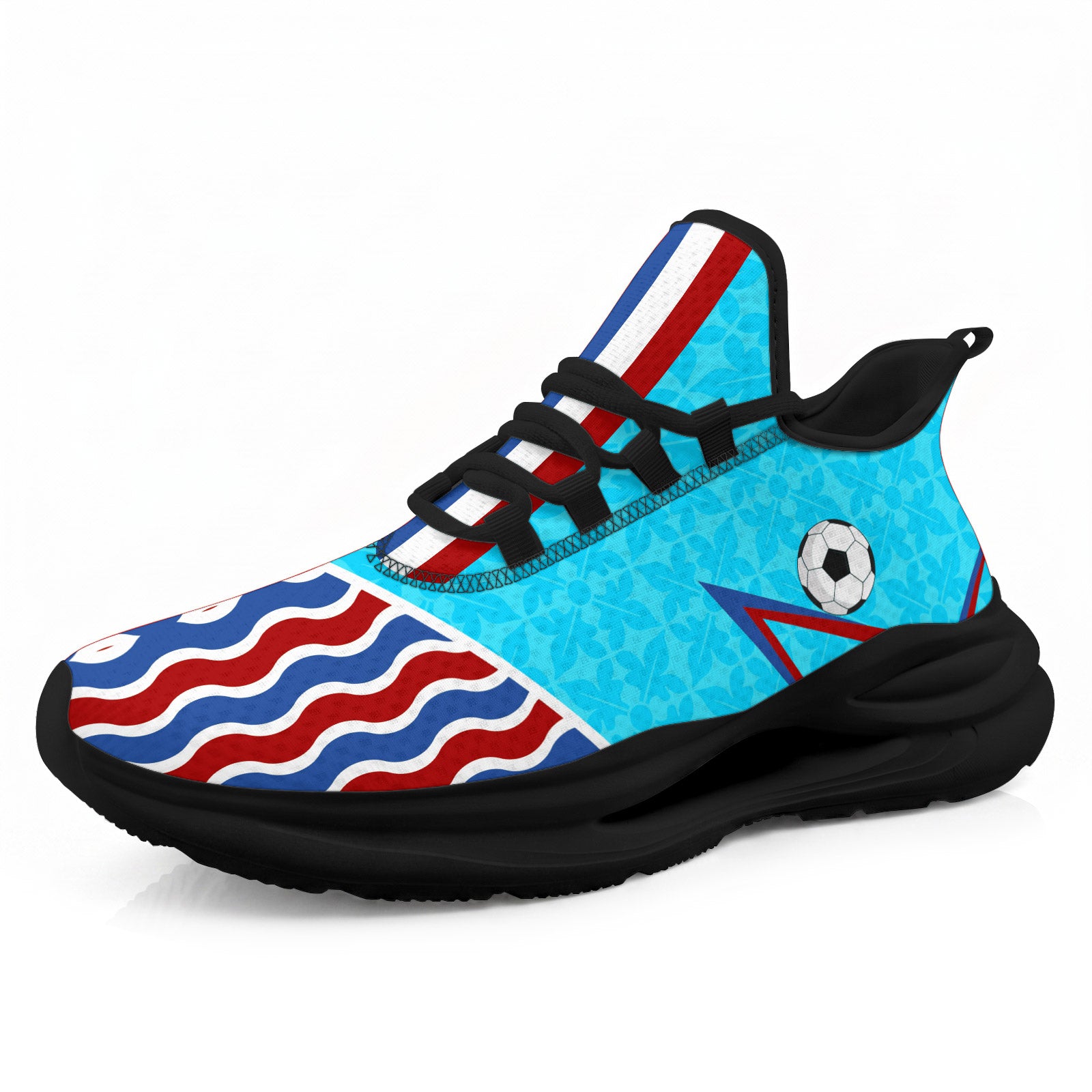 Custom 2026 World Cup France Sneakers DIY Country Flag Running Shoes Lightweight Sport Shoes Gift for Football Fans Personalized Team Name and Logo FN079-F023104-19