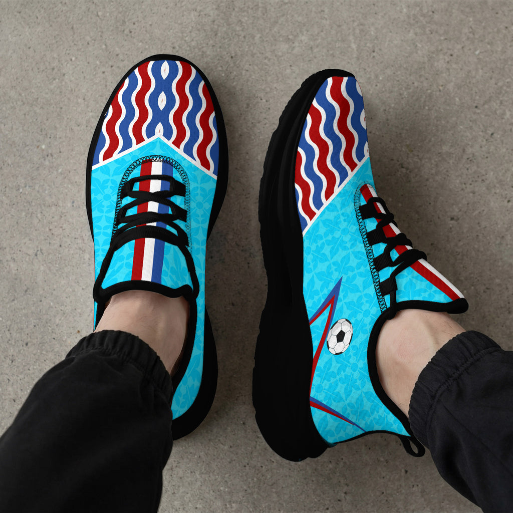 Custom 2026 World Cup France Sneakers DIY Country Flag Running Shoes Lightweight Sport Shoes Gift for Football Fans Personalized Team Name and Logo FN079-F023104-19