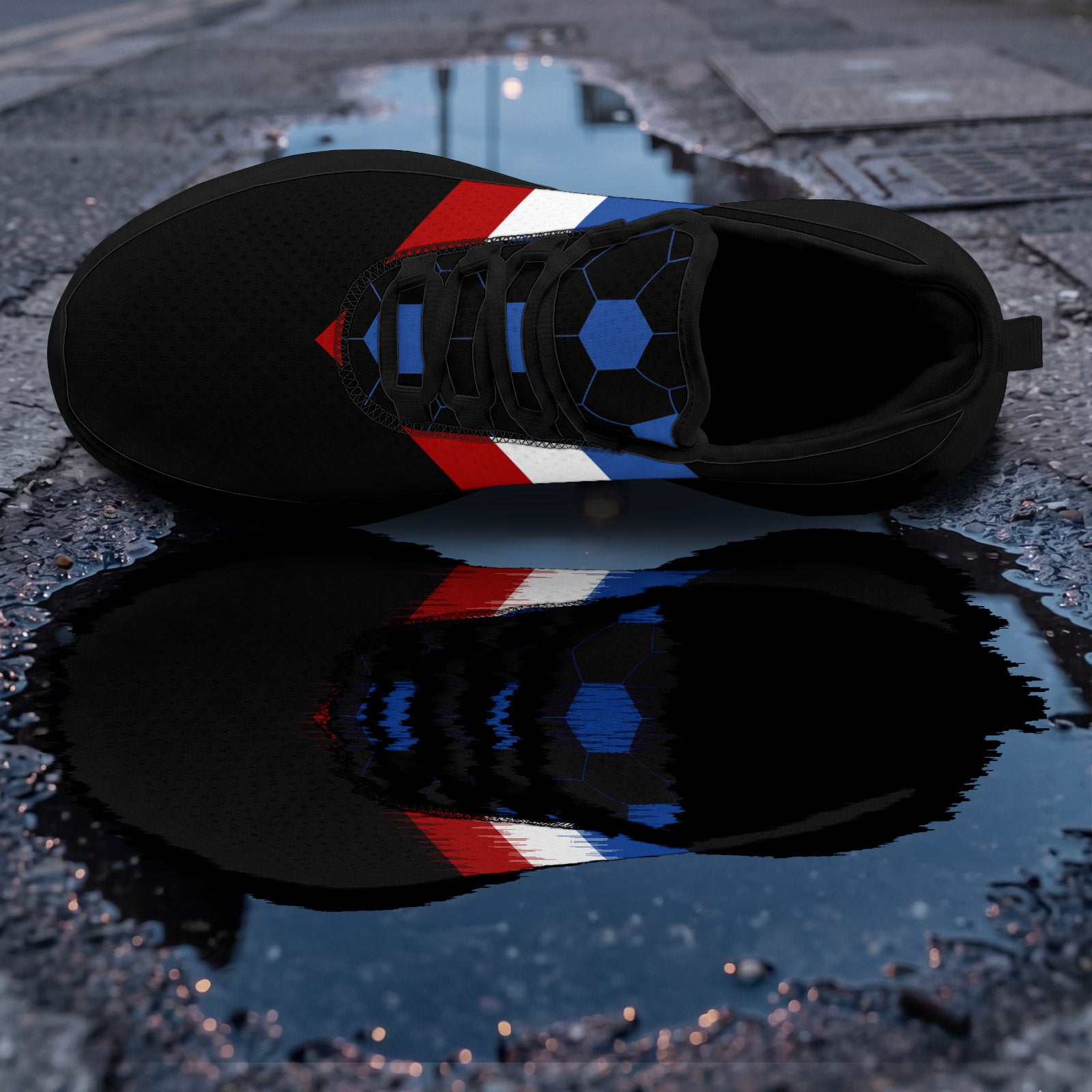 Custom 2026 World Cup France Sneakers DIY Country Flag Running Shoes Lightweight Sport Shoes Gift for Football Fans Personalized Team Name and Logo FN079-F023104-20