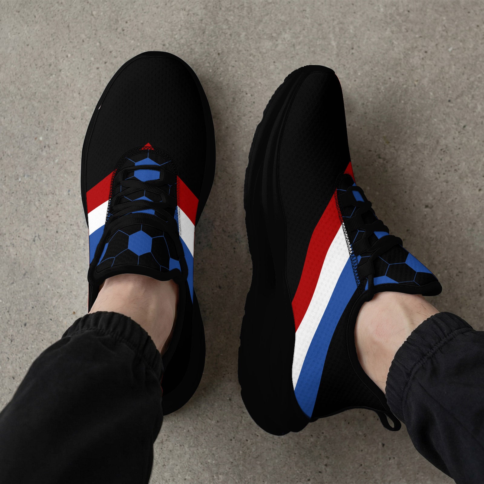 Custom 2026 World Cup France Sneakers DIY Country Flag Running Shoes Lightweight Sport Shoes Gift for Football Fans Personalized Team Name and Logo FN079-F023104-20