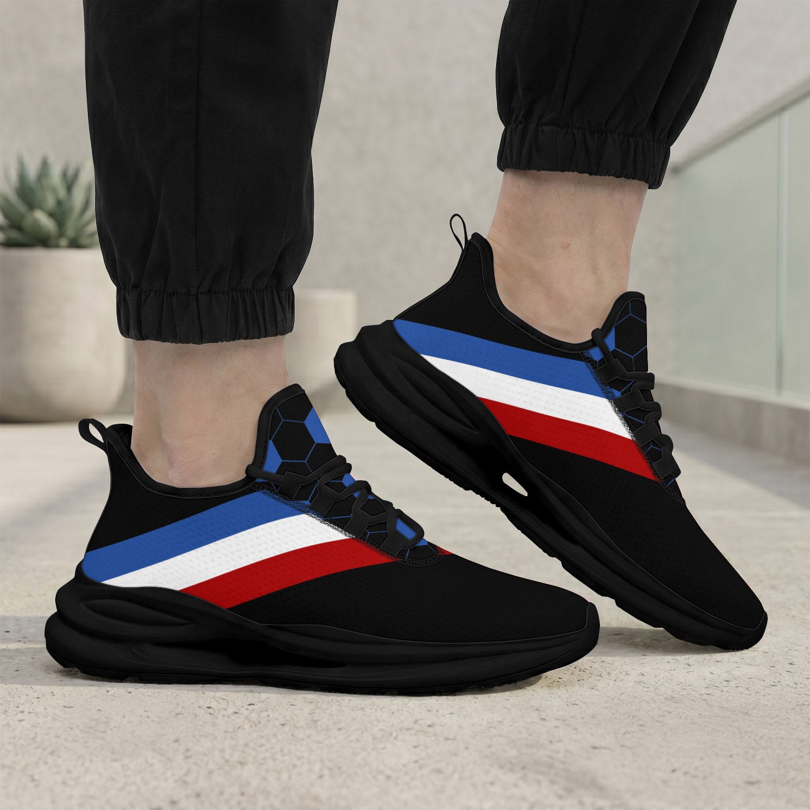Custom 2026 World Cup France Sneakers DIY Country Flag Running Shoes Lightweight Sport Shoes Gift for Football Fans Personalized Team Name and Logo FN079-F023104-20