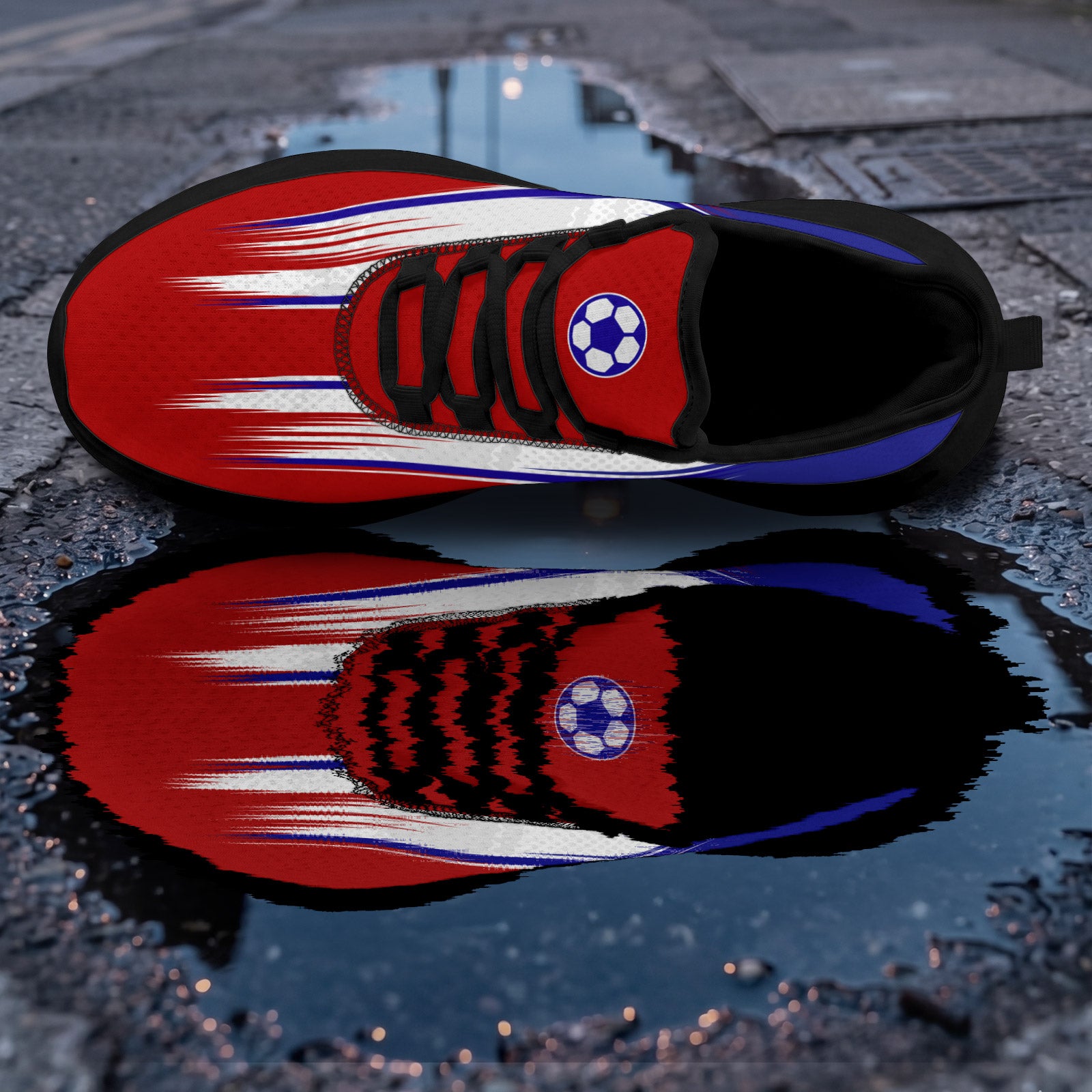 Custom 2026 World Cup France Sneakers DIY Country Flag Running Shoes Lightweight Sport Shoes Gift for Football Fans Personalized Team Name and Logo FN079-F023104-2