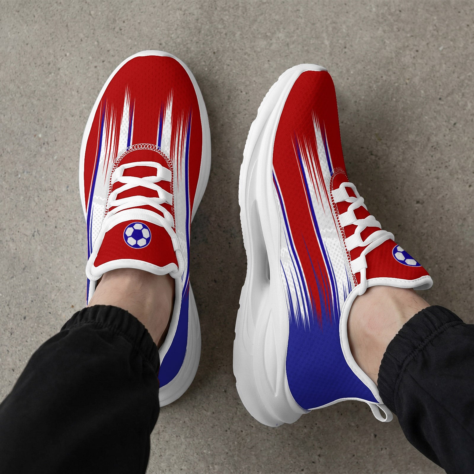 Custom 2026 World Cup France Sneakers DIY Country Flag Running Shoes Lightweight Sport Shoes Gift for Football Fans Personalized Team Name and Logo FN079-F023104-2