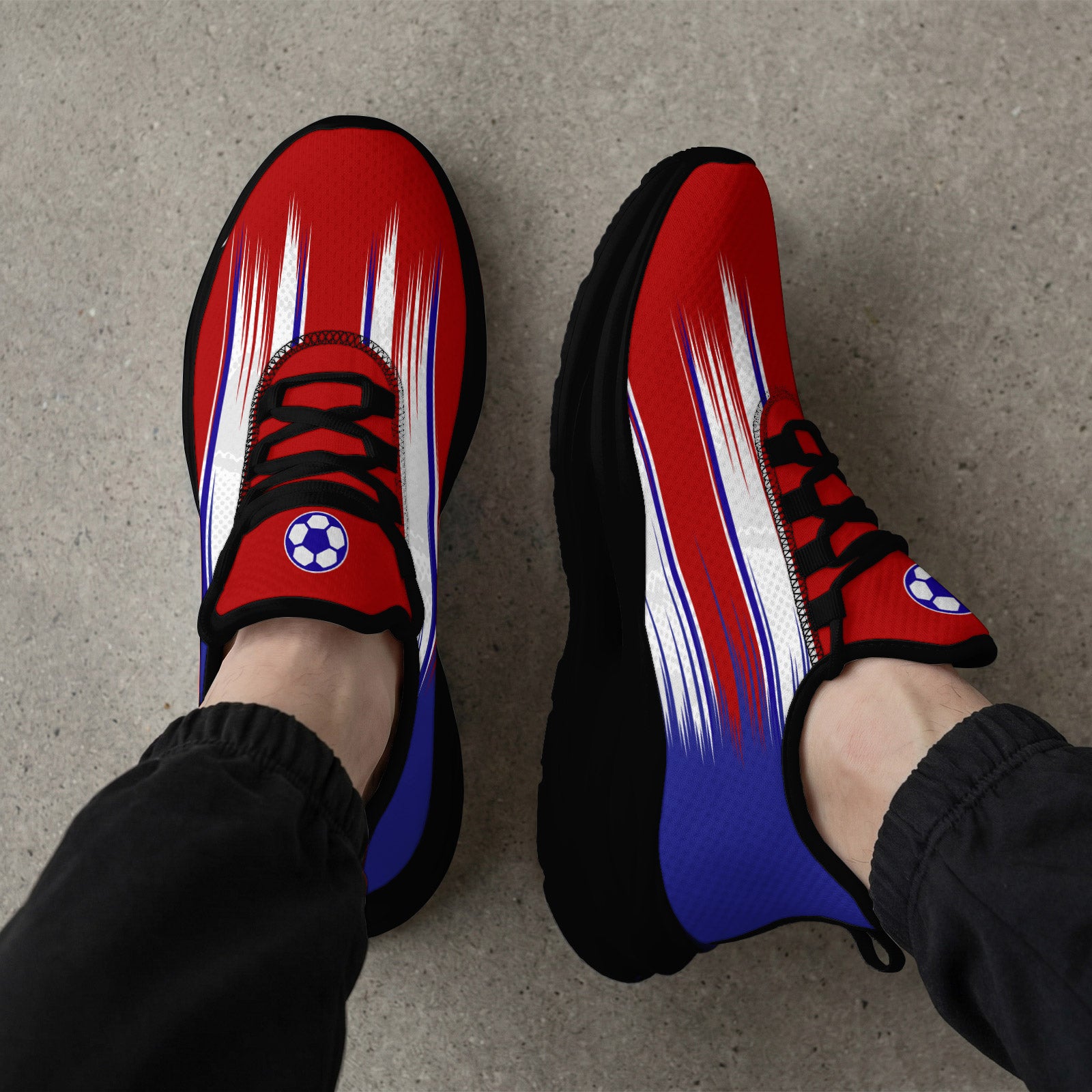 Custom 2026 World Cup France Sneakers DIY Country Flag Running Shoes Lightweight Sport Shoes Gift for Football Fans Personalized Team Name and Logo FN079-F023104-2