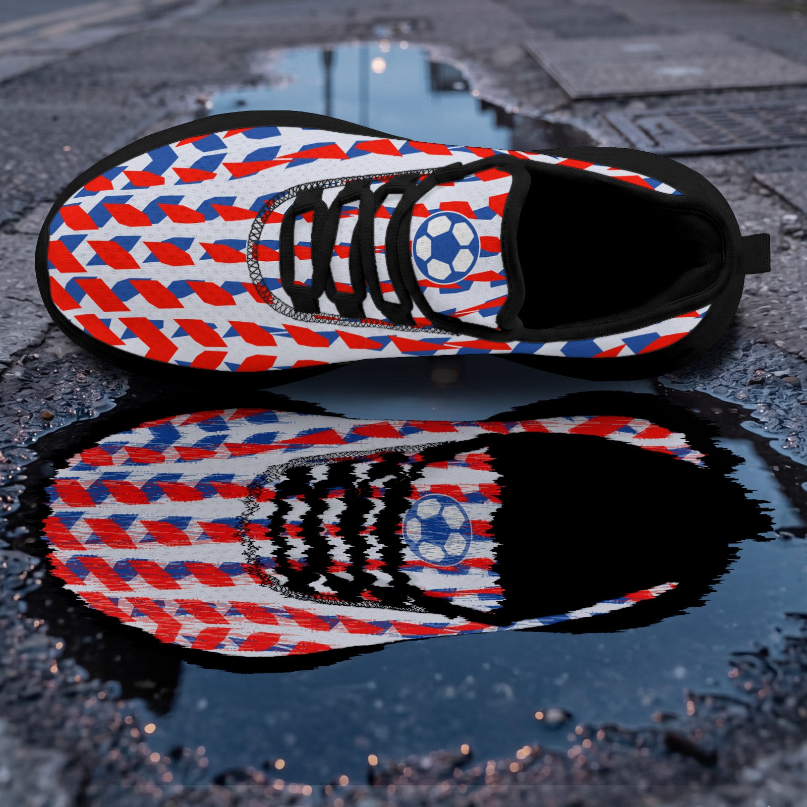 Custom 2026 World Cup France Sneakers DIY Country Flag Running Shoes Lightweight Sport Shoes Gift for Football Fans Personalized Team Name and Logo FN079-F023104-3