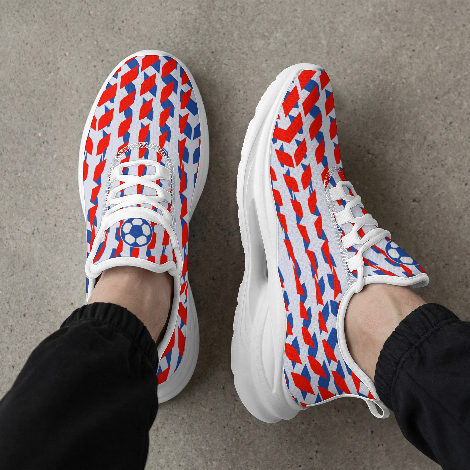 Custom 2026 World Cup France Sneakers DIY Country Flag Running Shoes Lightweight Sport Shoes Gift for Football Fans Personalized Team Name and Logo FN079-F023104-3
