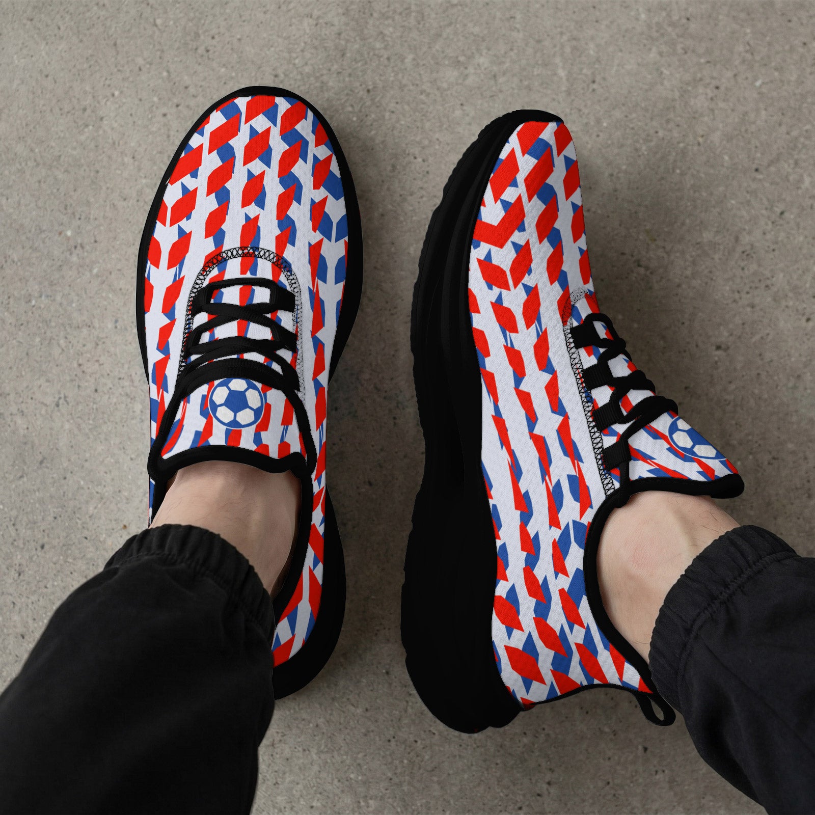 Custom 2026 World Cup France Sneakers DIY Country Flag Running Shoes Lightweight Sport Shoes Gift for Football Fans Personalized Team Name and Logo FN079-F023104-3