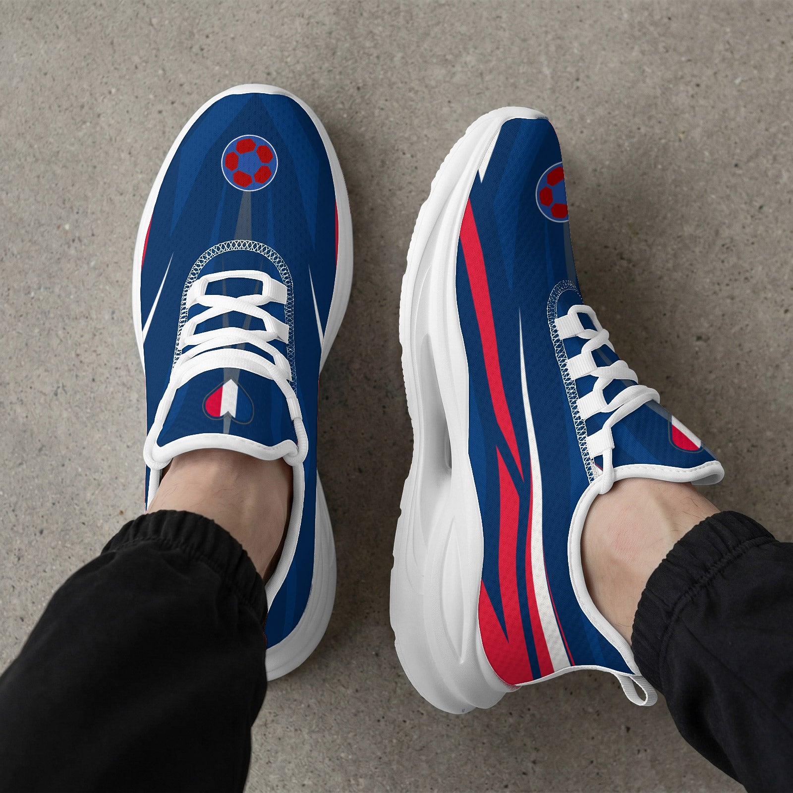 Custom 2026 World Cup France Sneakers DIY Country Flag Running Shoes Lightweight Sport Shoes Gift for Football Fans Personalized Team Name and Logo FN079-F023104-4