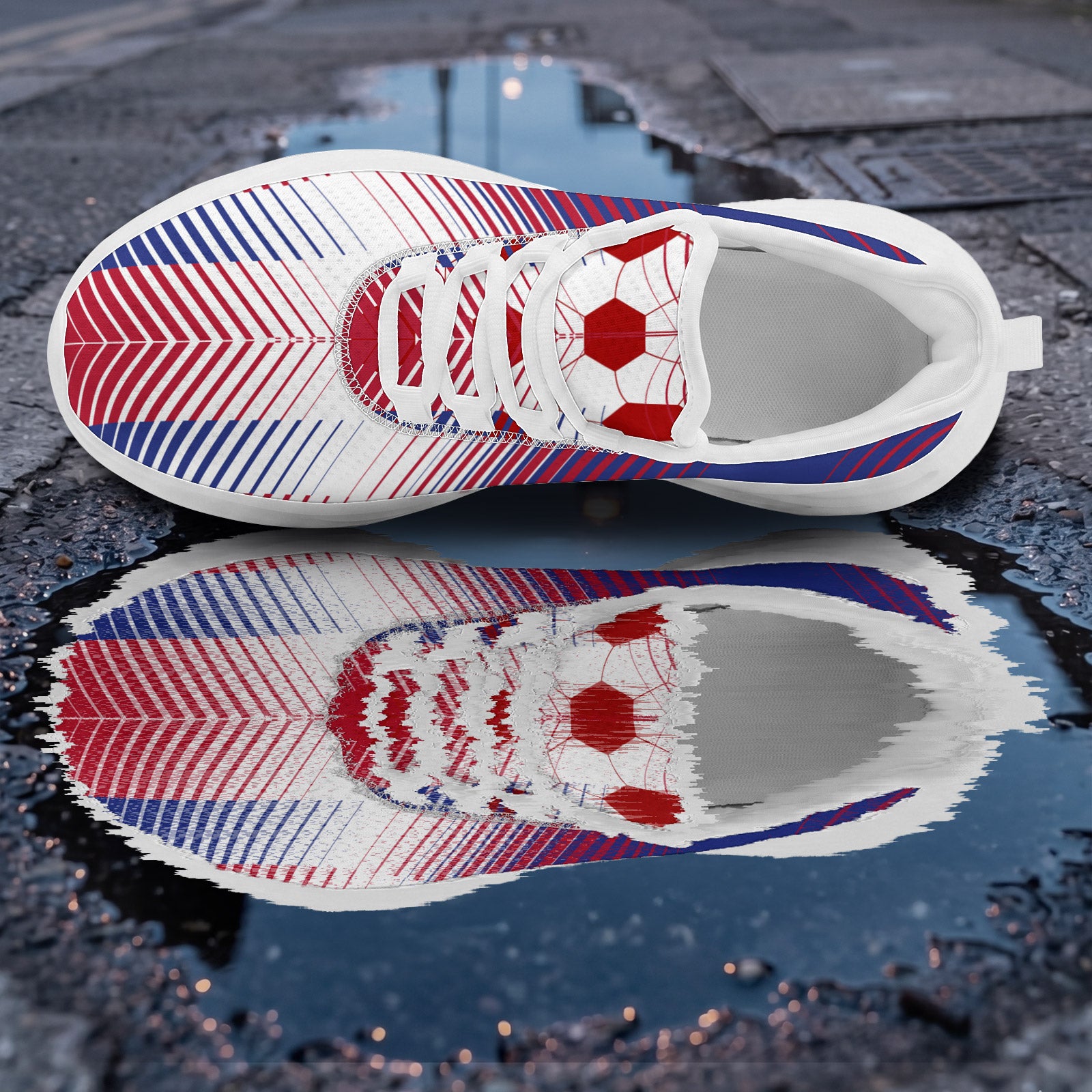 Custom 2026 World Cup France Sneakers DIY Country Flag Running Shoes Lightweight Sport Shoes Gift for Football Fans Personalized Team Name and Logo FN079-F023104-9