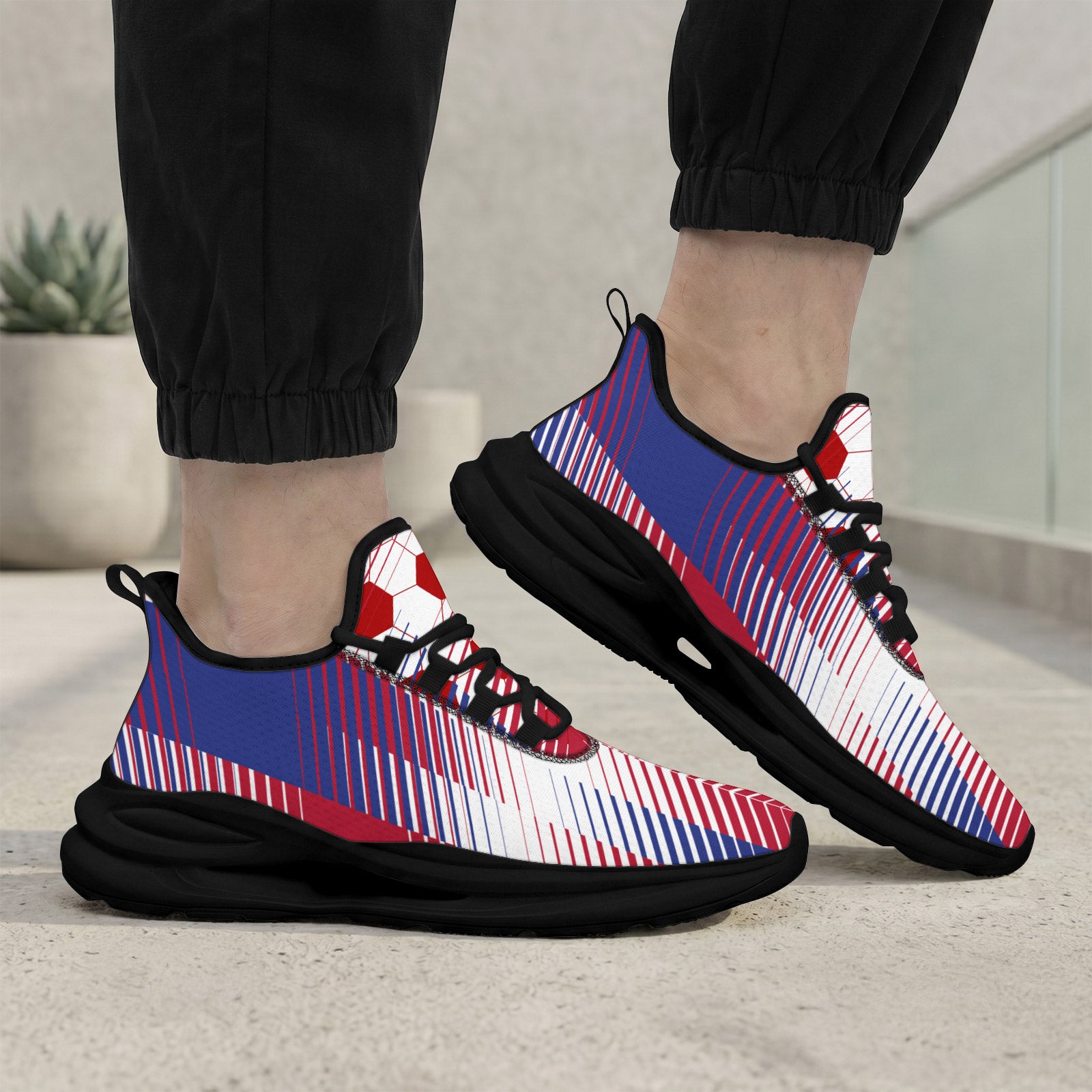 Custom 2026 World Cup France Sneakers DIY Country Flag Running Shoes Lightweight Sport Shoes Gift for Football Fans Personalized Team Name and Logo FN079-F023104-9