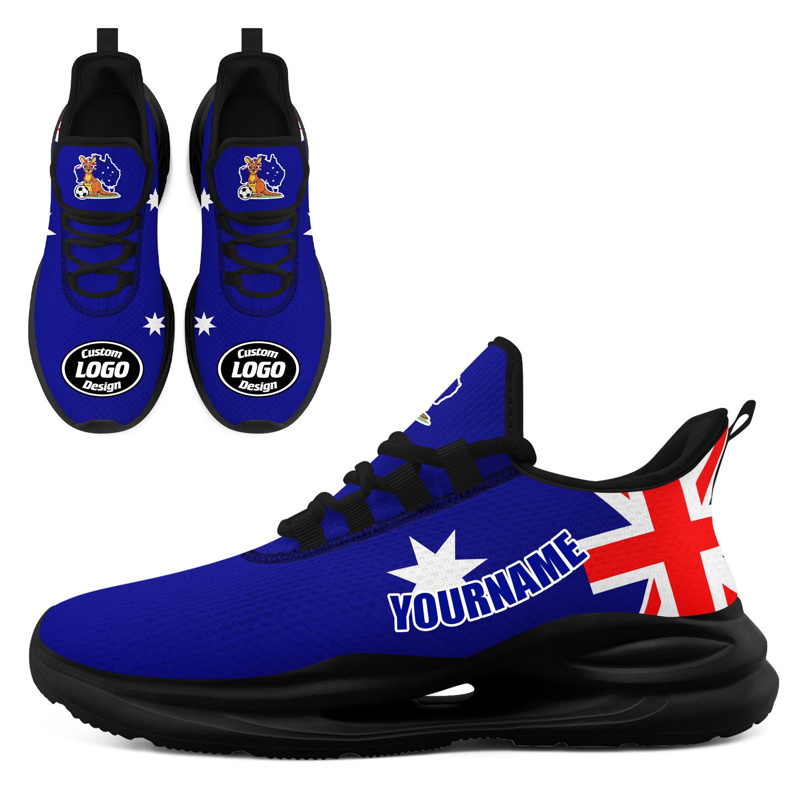 Custom Australia 2026 World Cup High Quality Soccer Stadium Version Jersey Sneakers Sports Shoes and Hat Combo Offer Personalized Team Name and Logo ZH-F025139-1