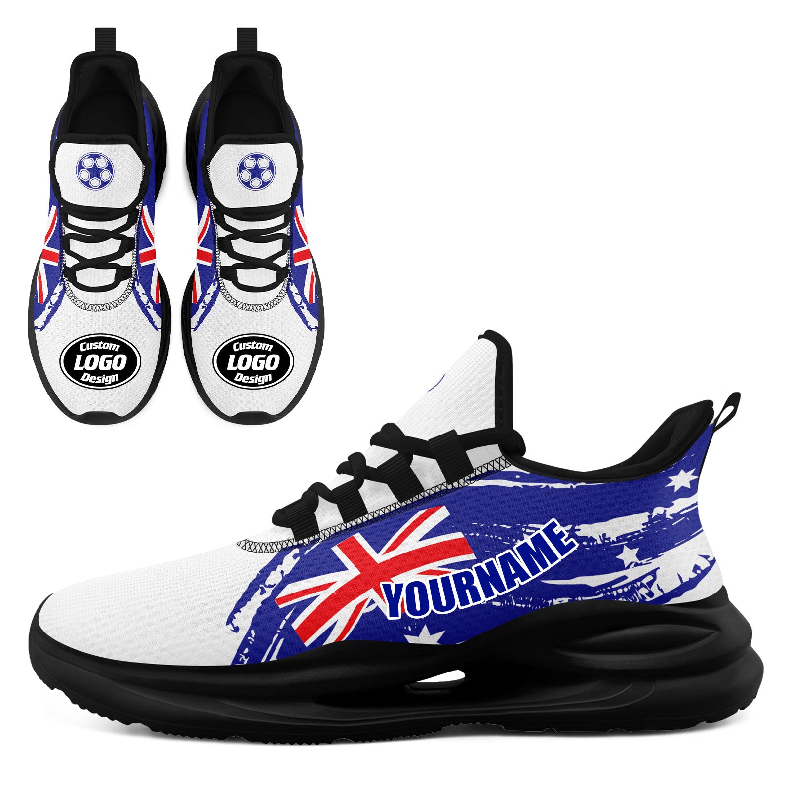 Custom Australia 2026 World Cup High Quality Soccer Stadium Version Jersey Sneakers Sports Shoes and Hat Combo Offer Personalized Team Name and Logo ZH-F025139-2