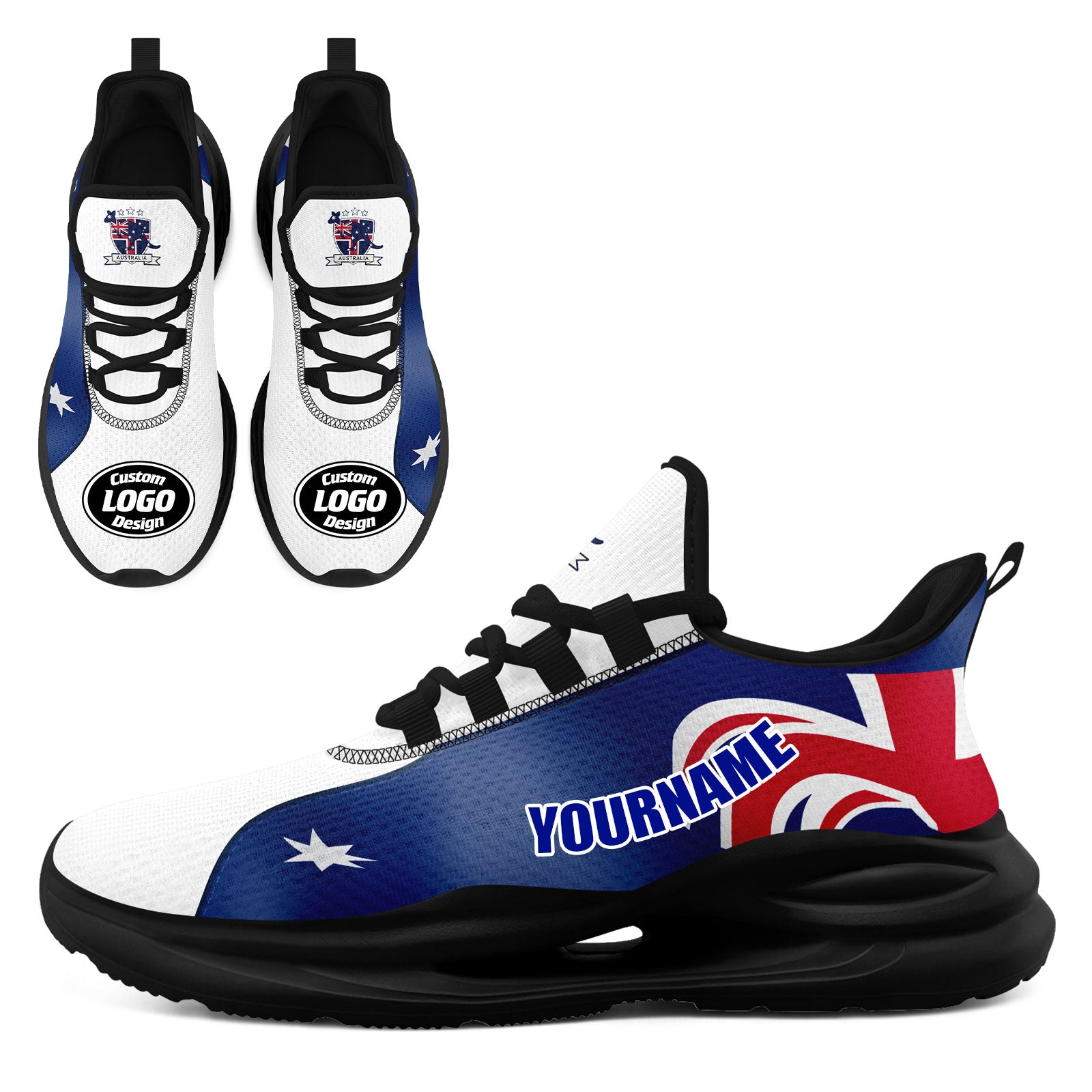 Custom Australia 2026 World Cup High Quality Soccer Stadium Version Jersey Sneakers Sports Shoes and Hat Combo Offer Personalized Team Name and Logo ZH-F025139-5