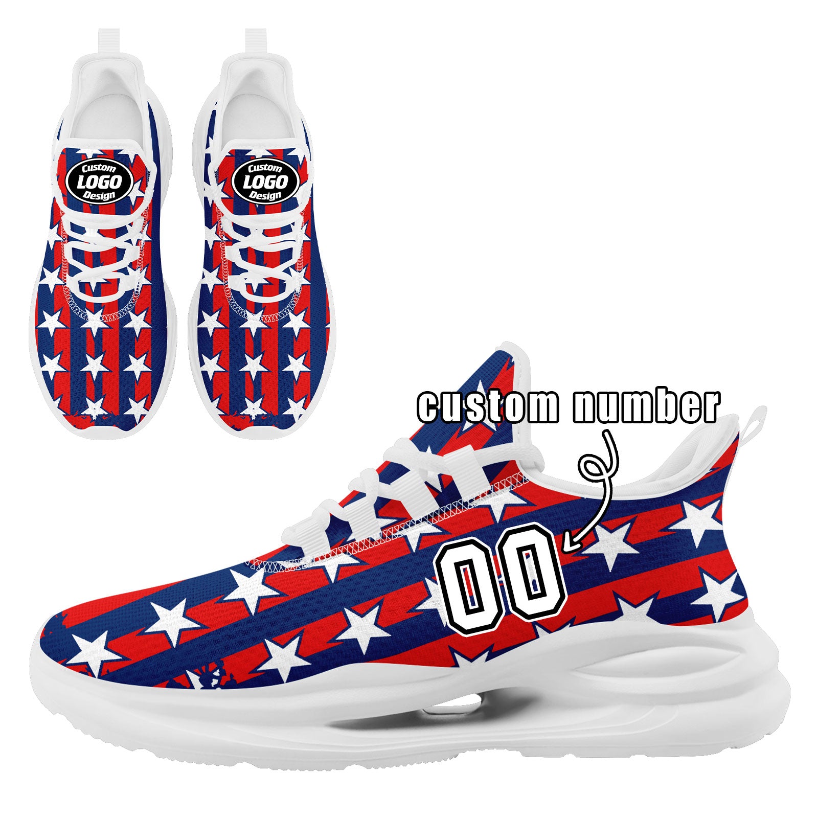 Custom 2026 World Cup United States High Quality Soccer Stadium Version Jersey Sneakers Sports Shoes and Hat Combo Offer Personalized Team Name and Logo ZH-F028064-10