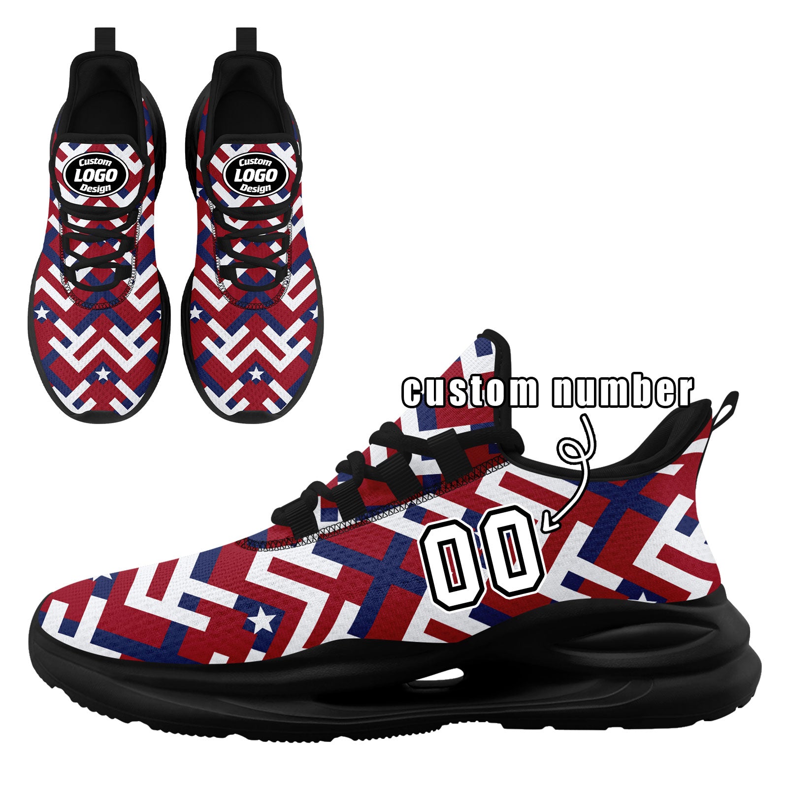 Custom 2026 World Cup United States High Quality Soccer Stadium Version Jersey Sneakers Sports Shoes and Hat Combo Offer Personalized Team Name and Logo ZH-F028064-3