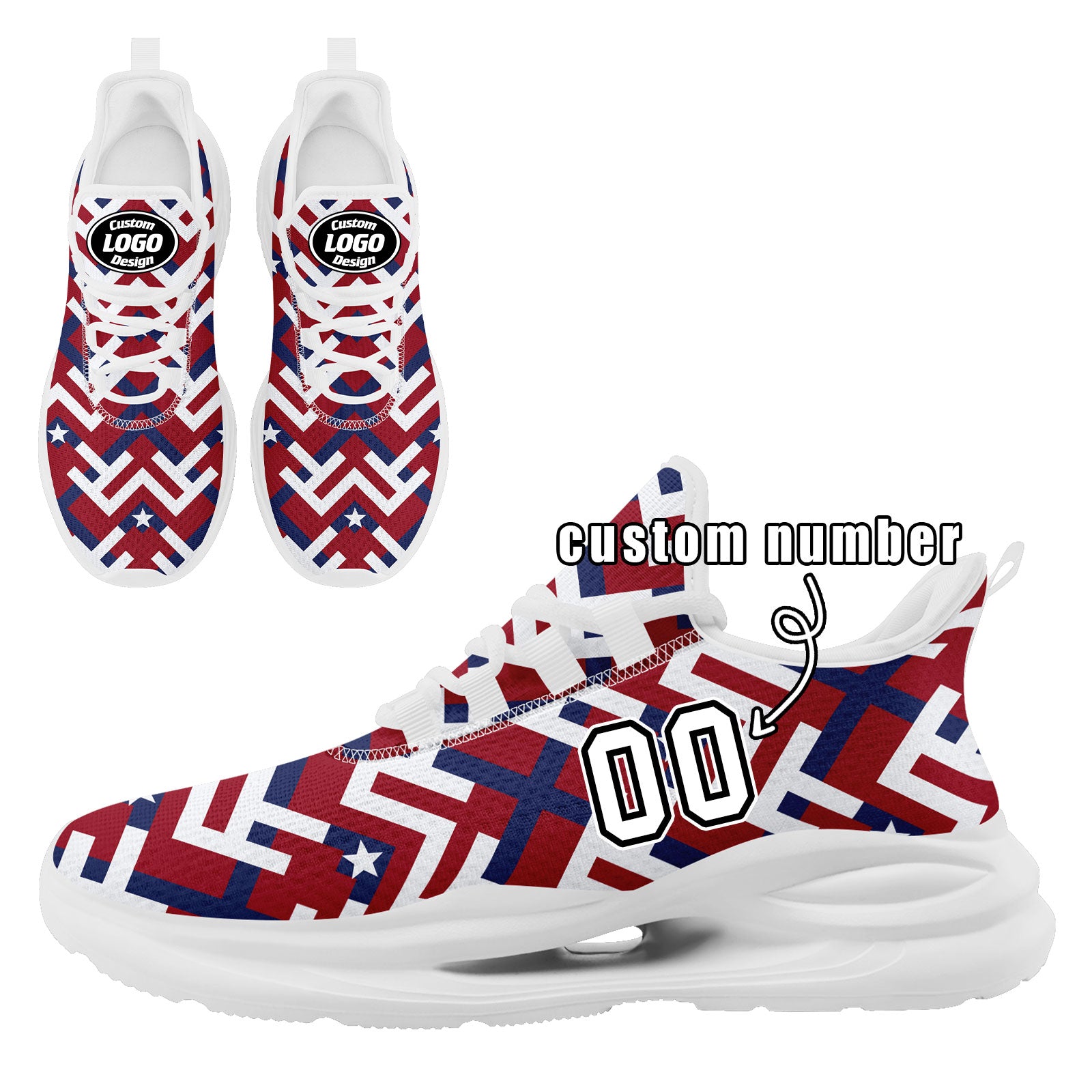 Custom 2026 World Cup United States High Quality Soccer Stadium Version Jersey Sneakers Sports Shoes and Hat Combo Offer Personalized Team Name and Logo ZH-F028064-3