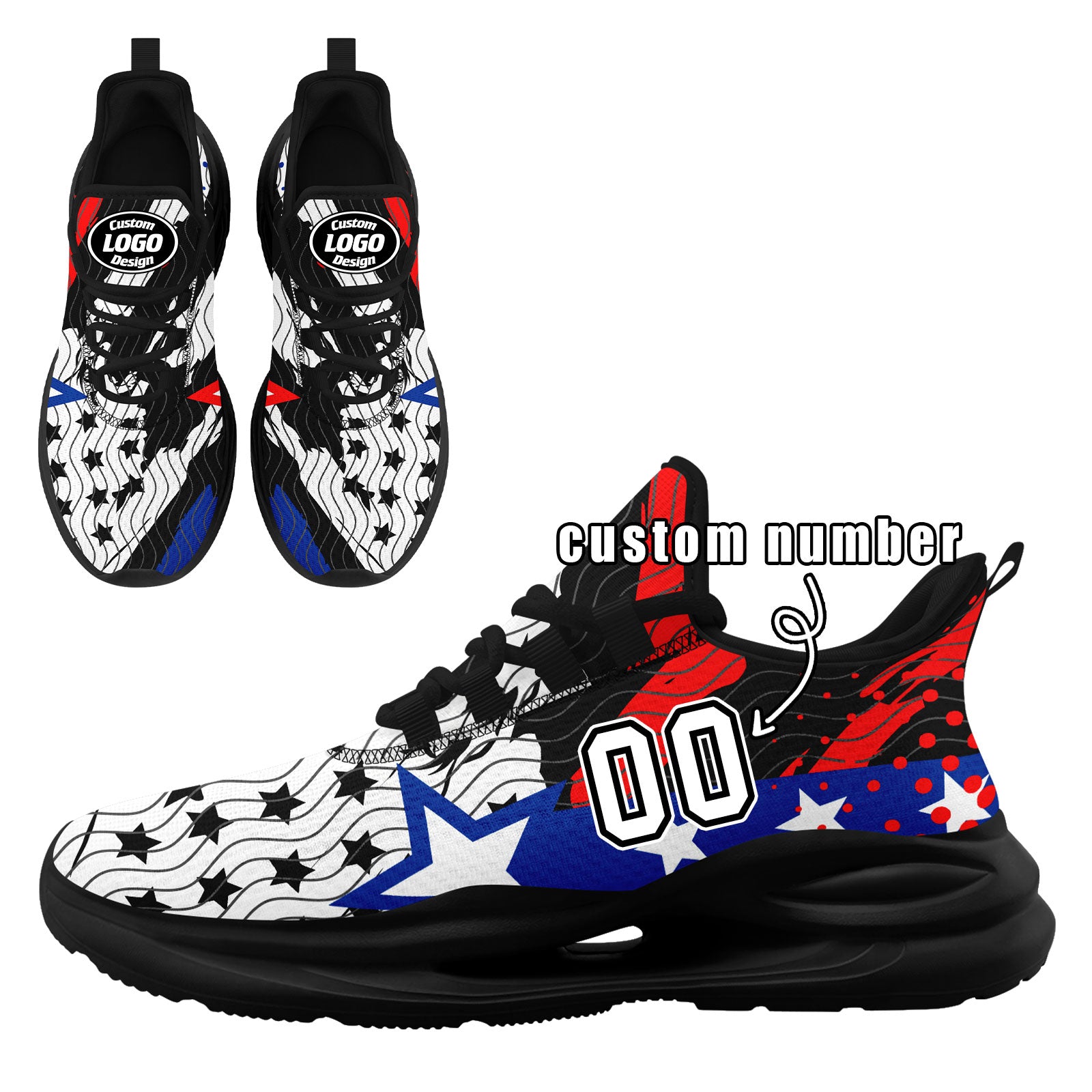 Custom 2026 World Cup United States High Quality Soccer Stadium Version Jersey Sneakers Sports Shoes and Hat Combo Offer Personalized Team Name and Logo ZH-F028064-4