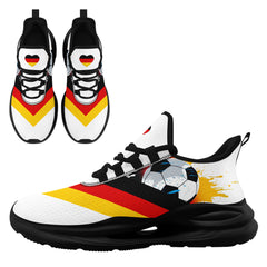 Custom Germany 2026 World Cup High Quality Soccer Stadium Version Jersey Sneakers Sports Shoes and Hat Combo Offer Personalized Team Name and Logo ZH-F028102-3