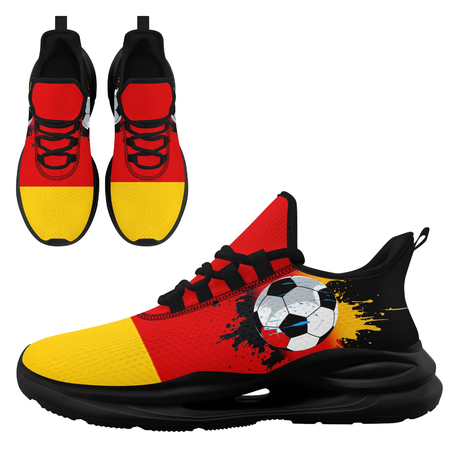 Custom Germany 2026 World Cup High Quality Soccer Stadium Version Jersey Sneakers Sports Shoes and Hat Combo Offer Personalized Team Name and Logo ZH-F028102-4