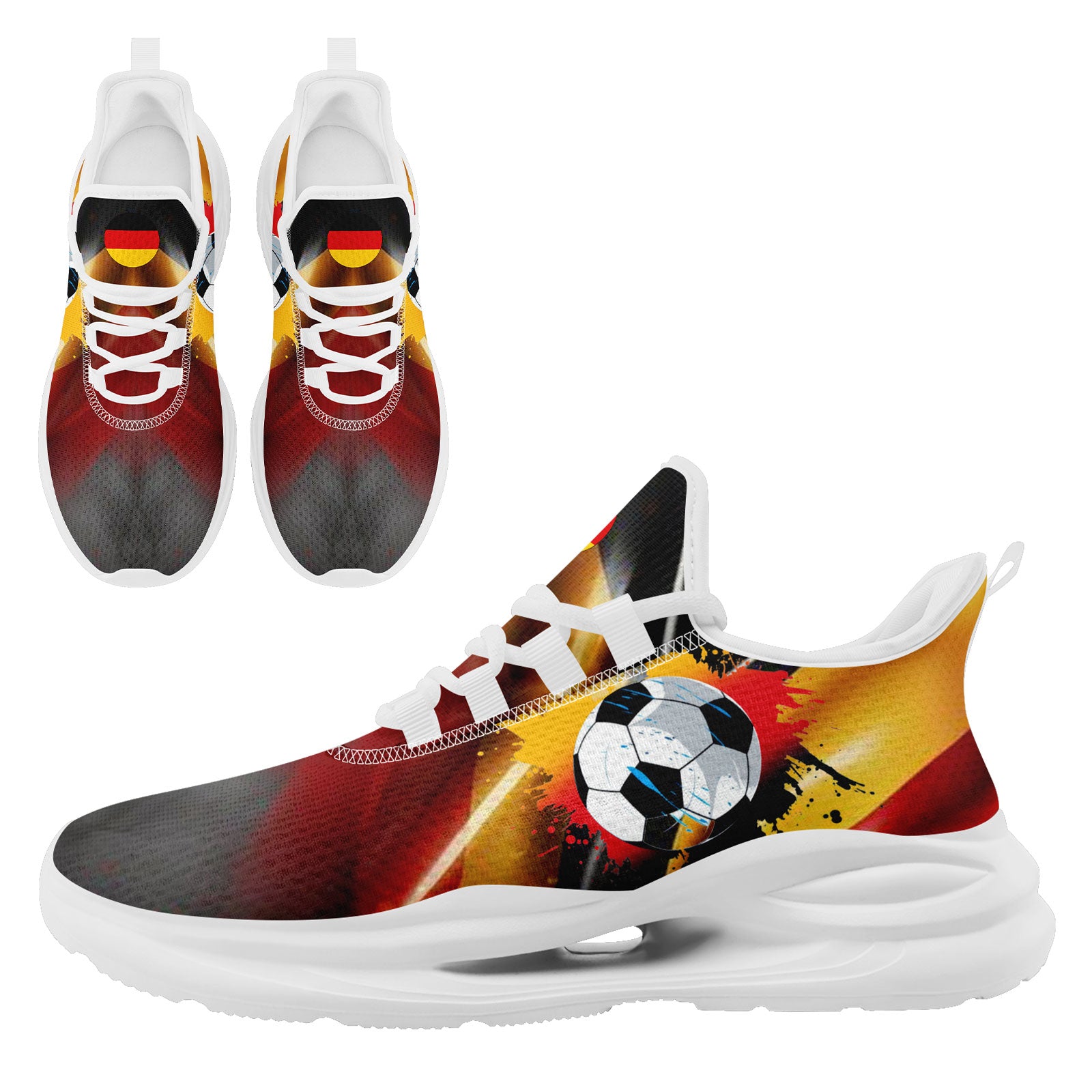 Custom Germany 2026 World Cup High Quality Soccer Stadium Version Jersey Sneakers Sports Shoes and Hat Combo Offer Personalized Team Name and Logo ZH-F028102-7