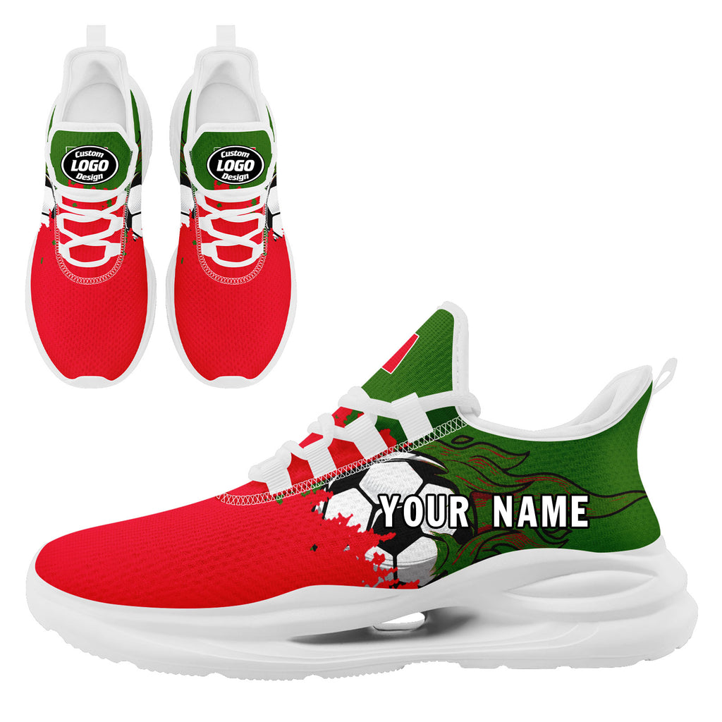 Custom Portugal 2026 World Cup High Quality Soccer Stadium Version Jersey Sneakers Sports Shoes and Hat Combo Offer Personalized Team Name and Logo ZH-F028106-5