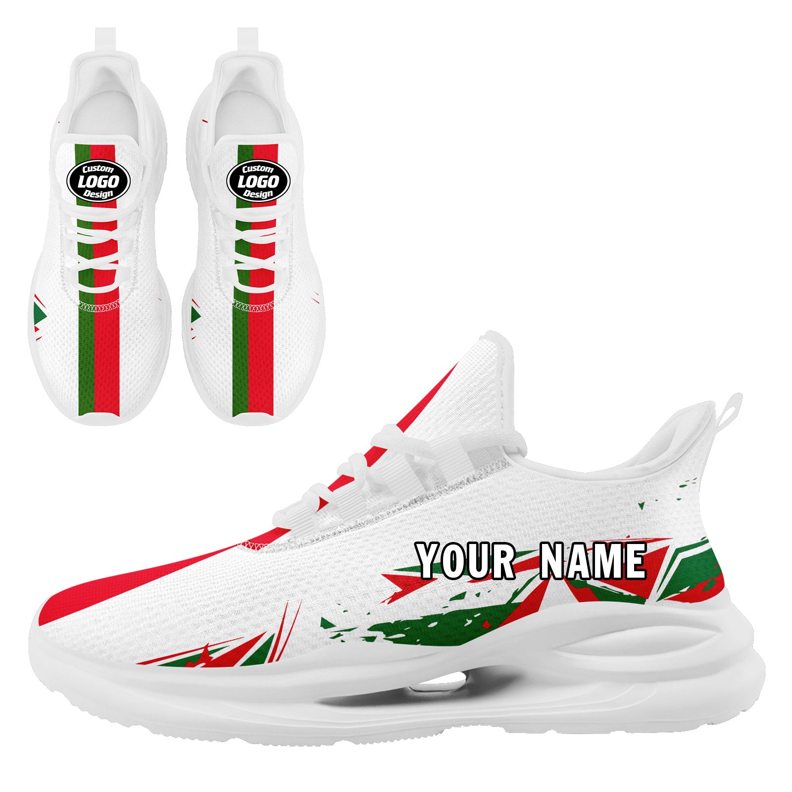 Custom Portugal 2026 World Cup High Quality Soccer Stadium Version Jersey Sneakers Sports Shoes and Hat Combo Offer Personalized Team Name and Logo ZH-F028106-8