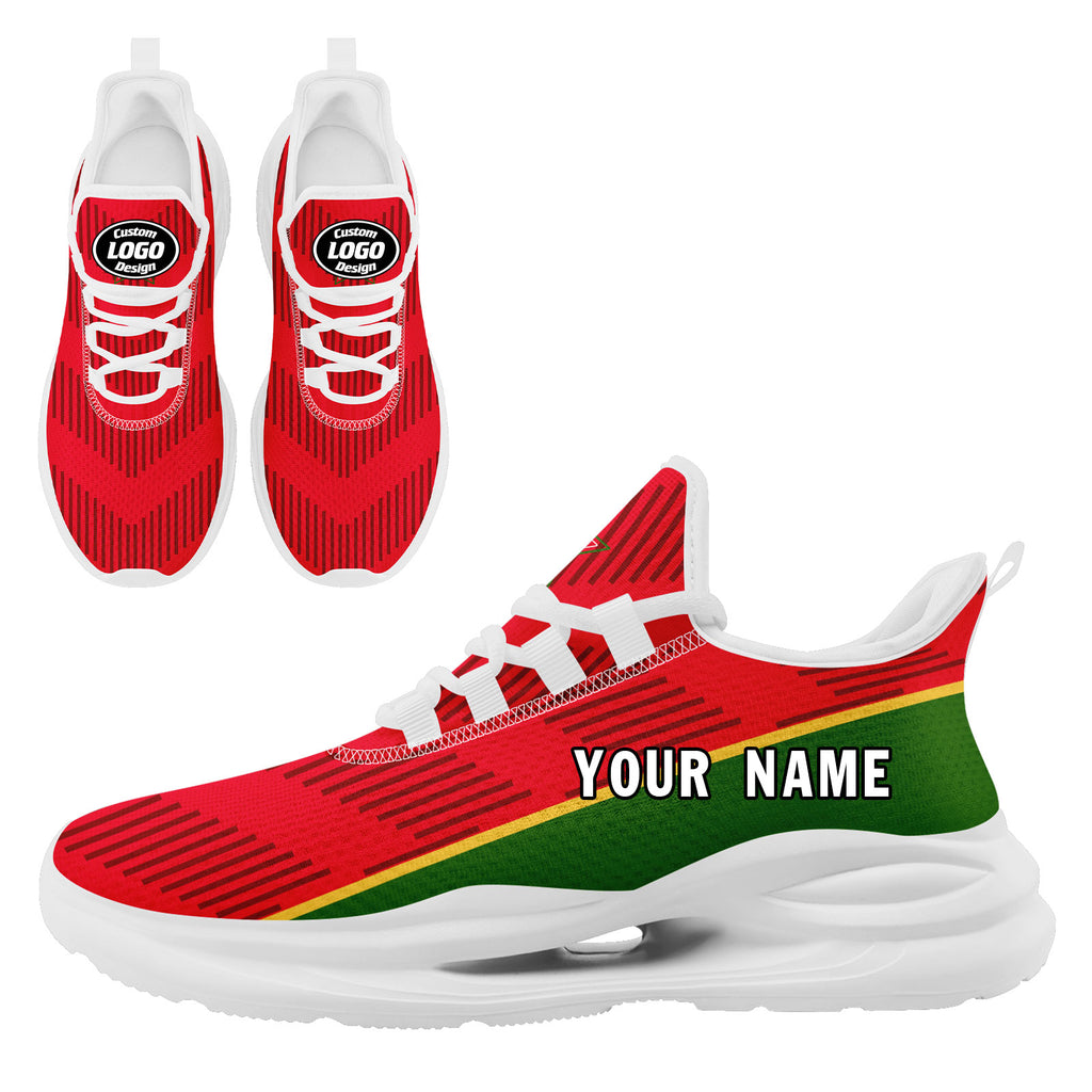 Custom Portugal 2026 World Cup High Quality Soccer Stadium Version Jersey Sneakers Sports Shoes and Hat Combo Offer Personalized Team Name and Logo ZH-F028106-9