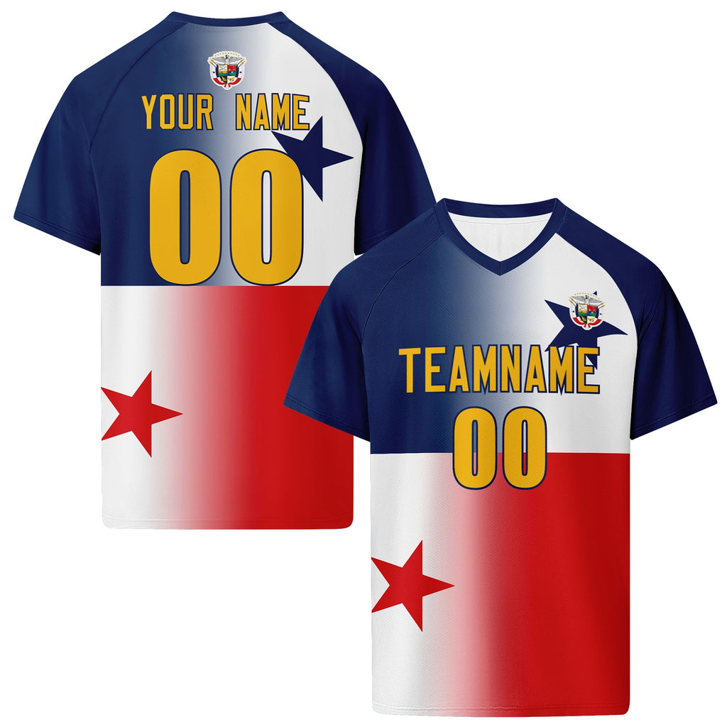Custom Panama 2026 World Cup High Quality Soccer Stadium Version Jersey Sneakers Sports Shoes and Hat Combo Offer Personalized Team Name and Logo ZH-F007058-003